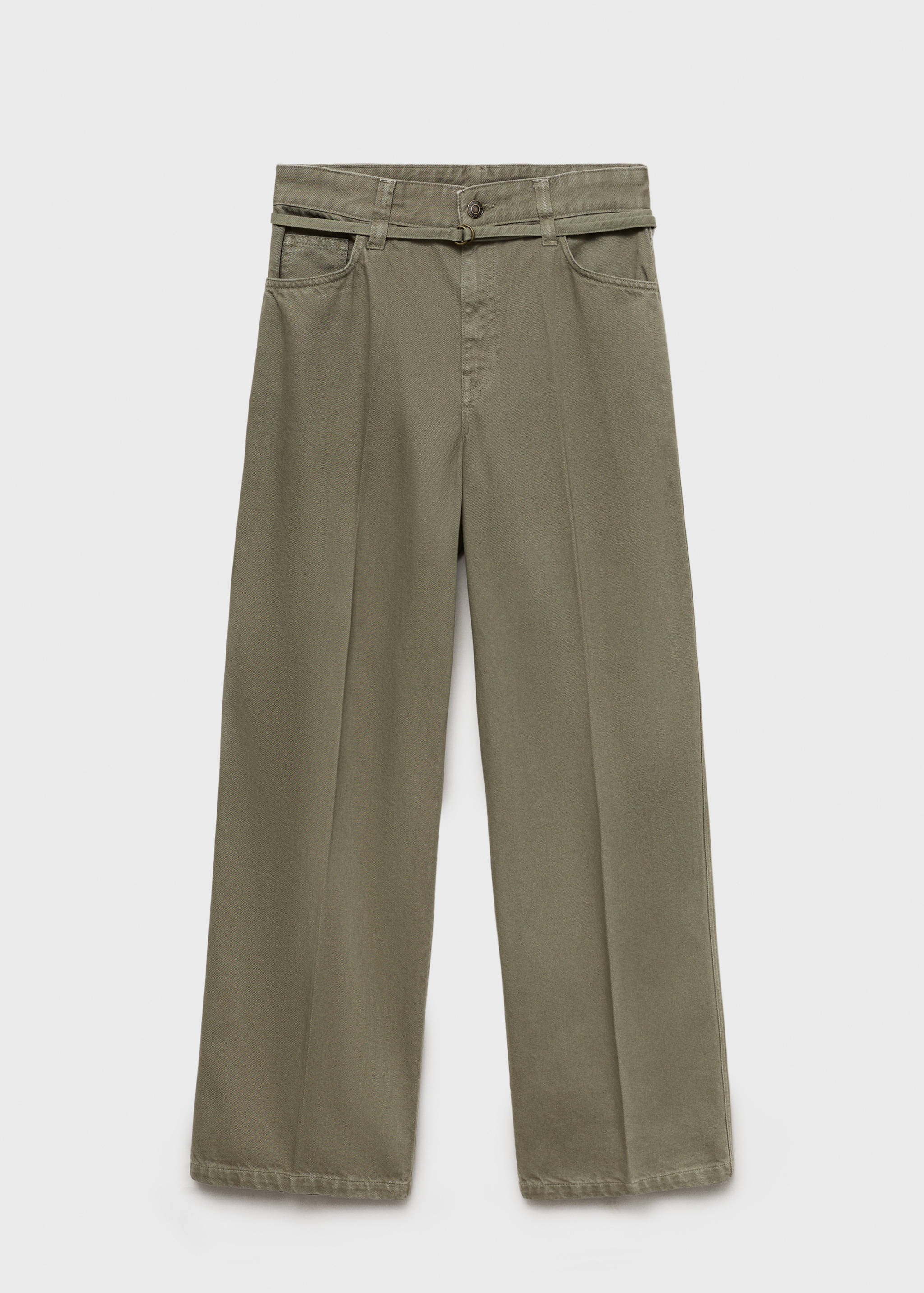 Wide leg jeans with belt detail - Article without model