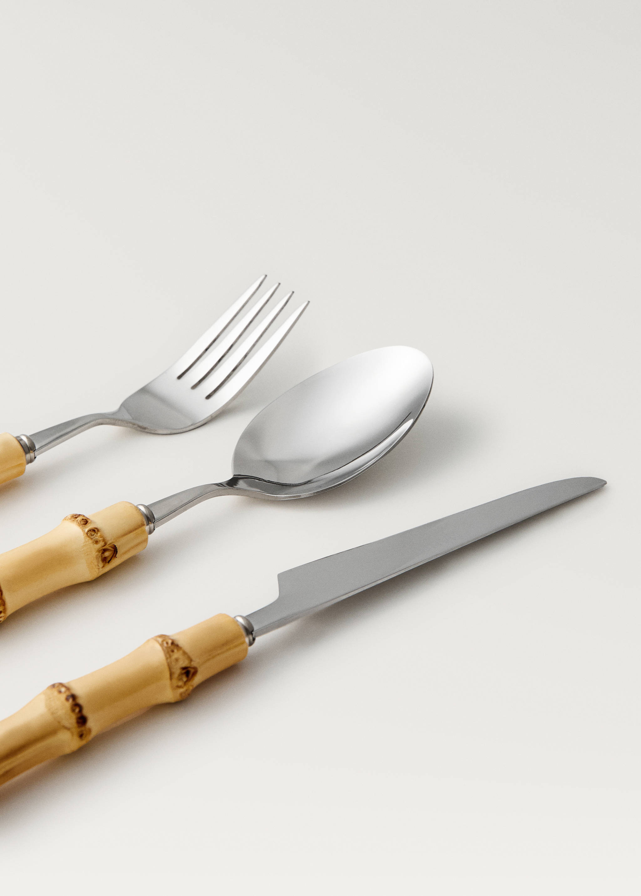 3-piece cutlery set with bamboo handles - Details of the article 4