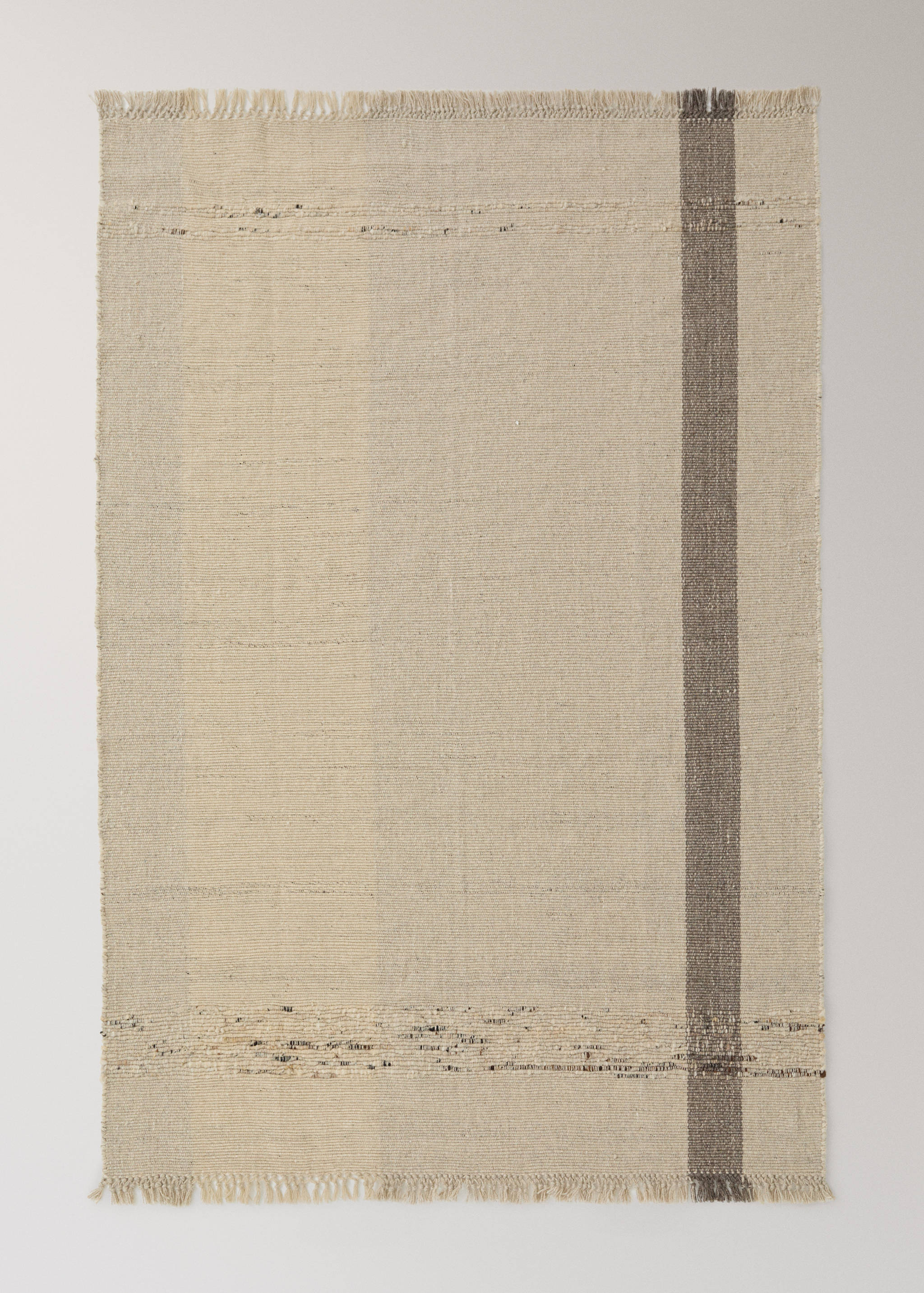 Wool fabric check rug - Details of the article 6