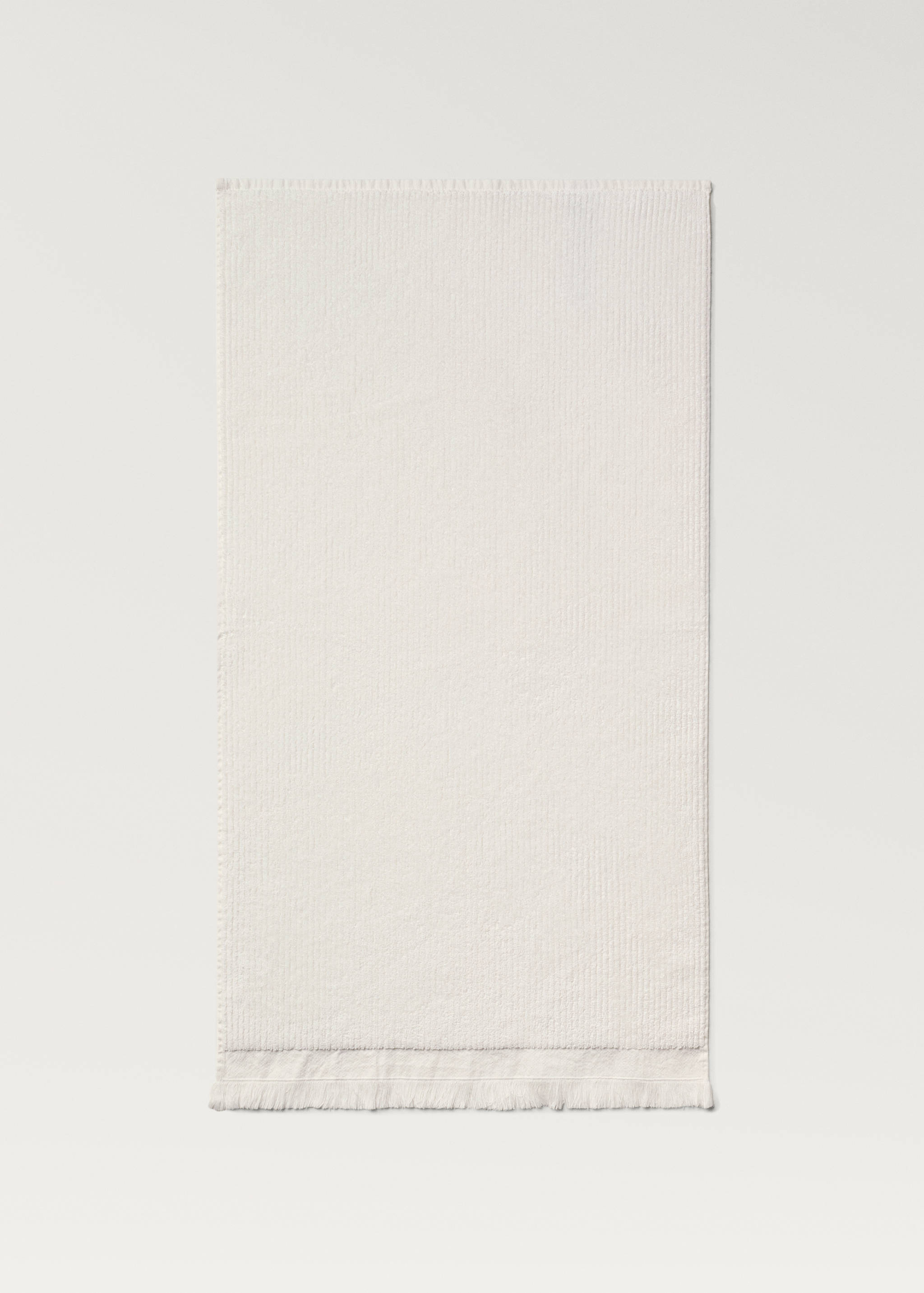 Malý ručník s reliéfními pruhy a třásněmi - Detail zboží 4