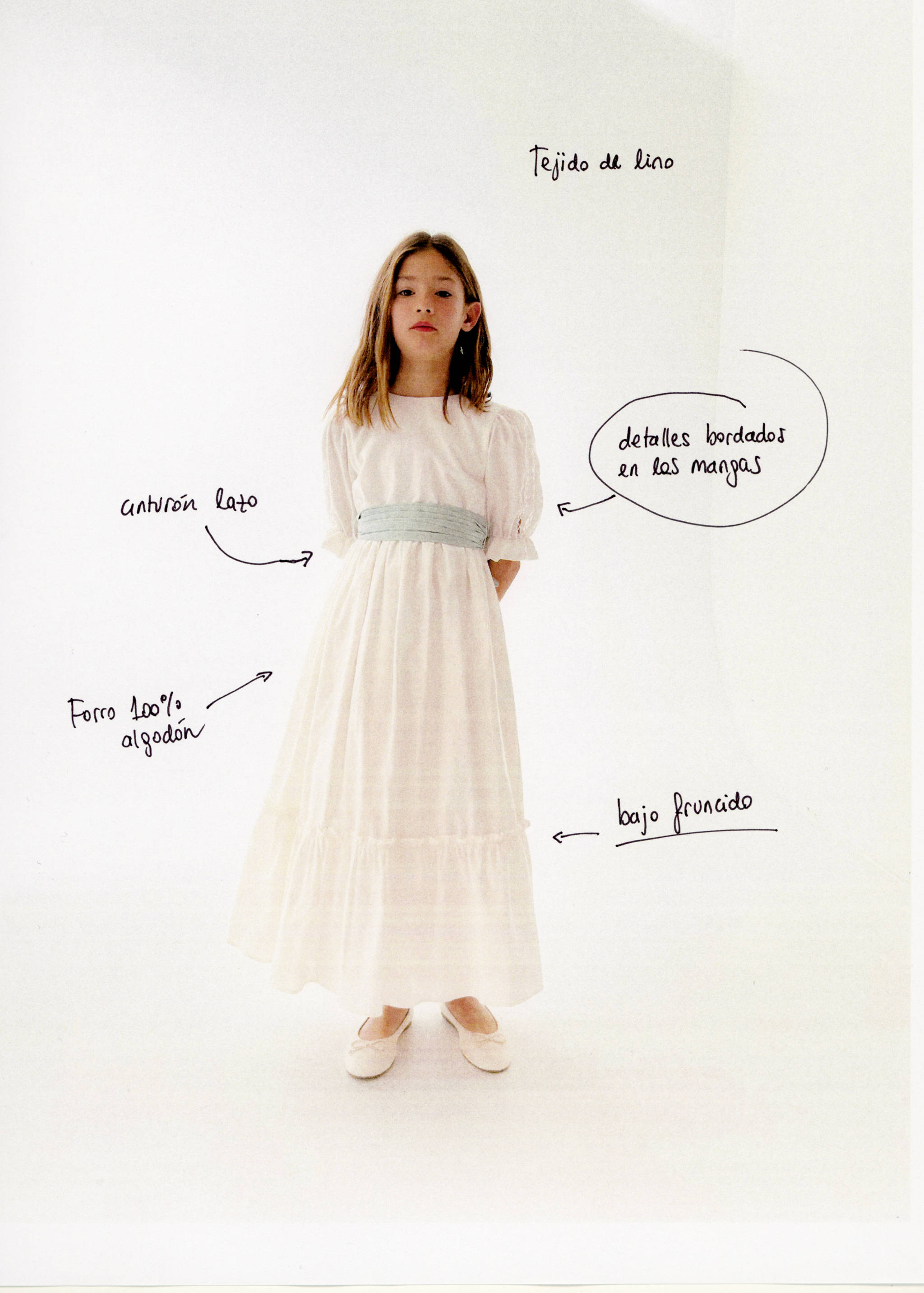 Ruffled linen dress - Details of the article 7