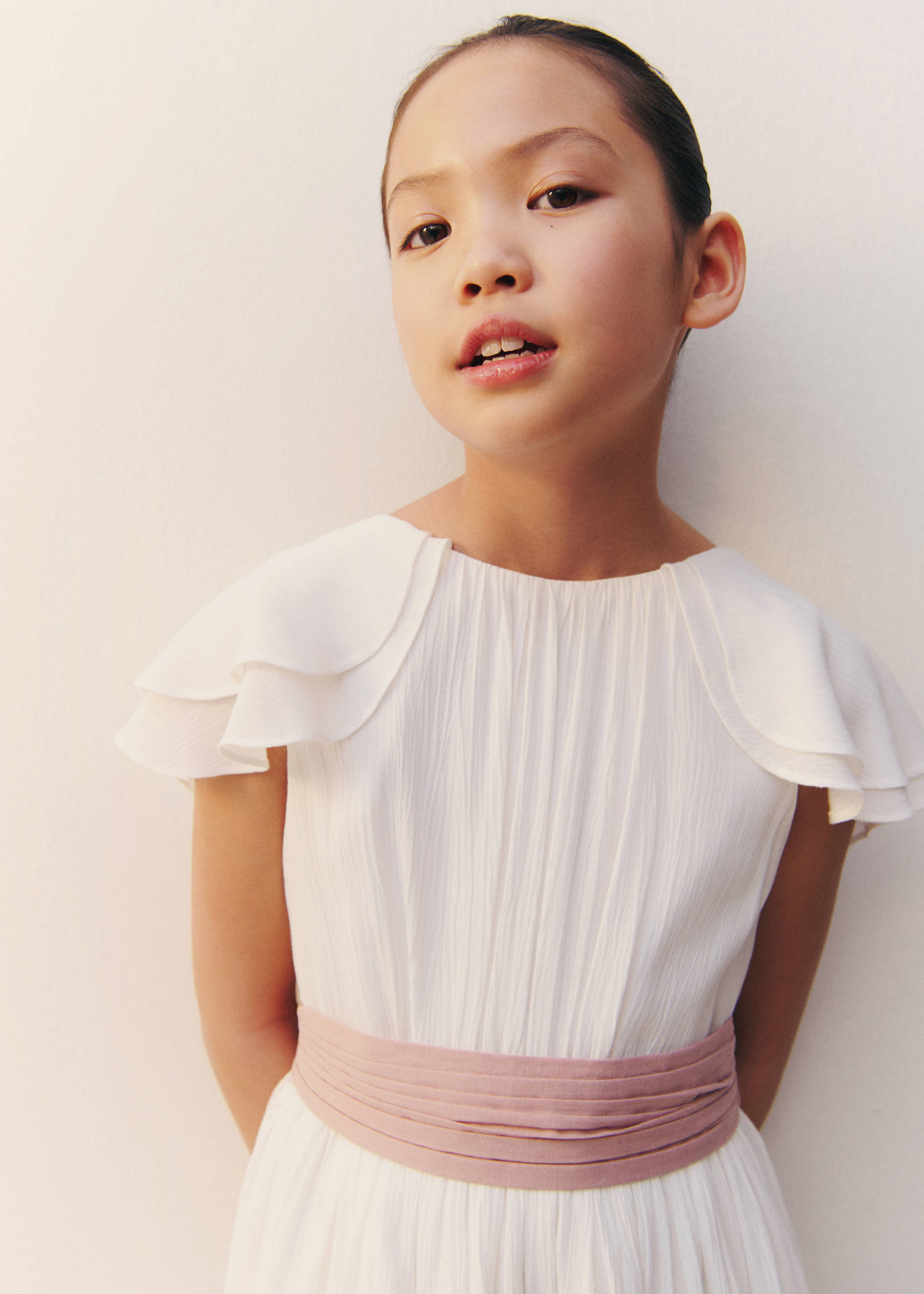 Bamboo-textured dress - Details of the article 2