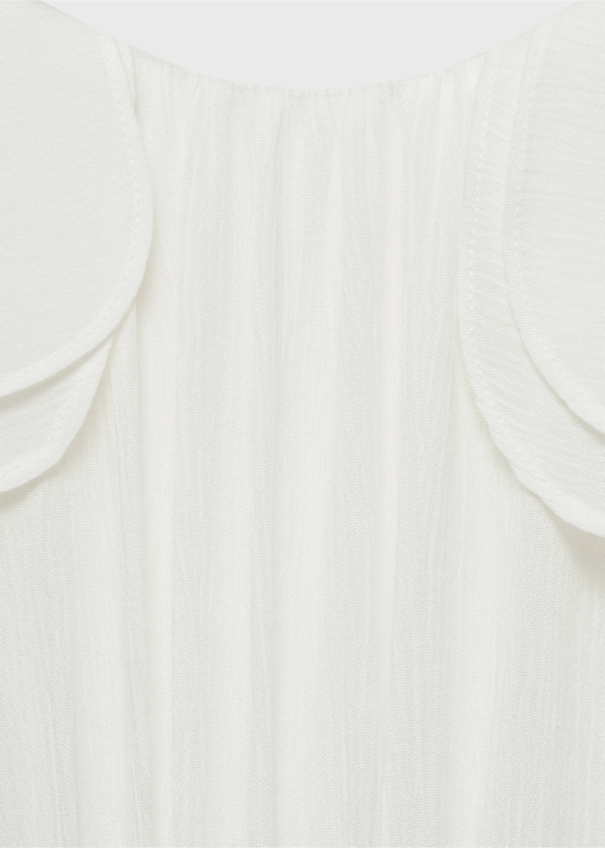 Vestido textura bambula - Detalle del artículo 0, Blanco. Ref: 87023639-00.
