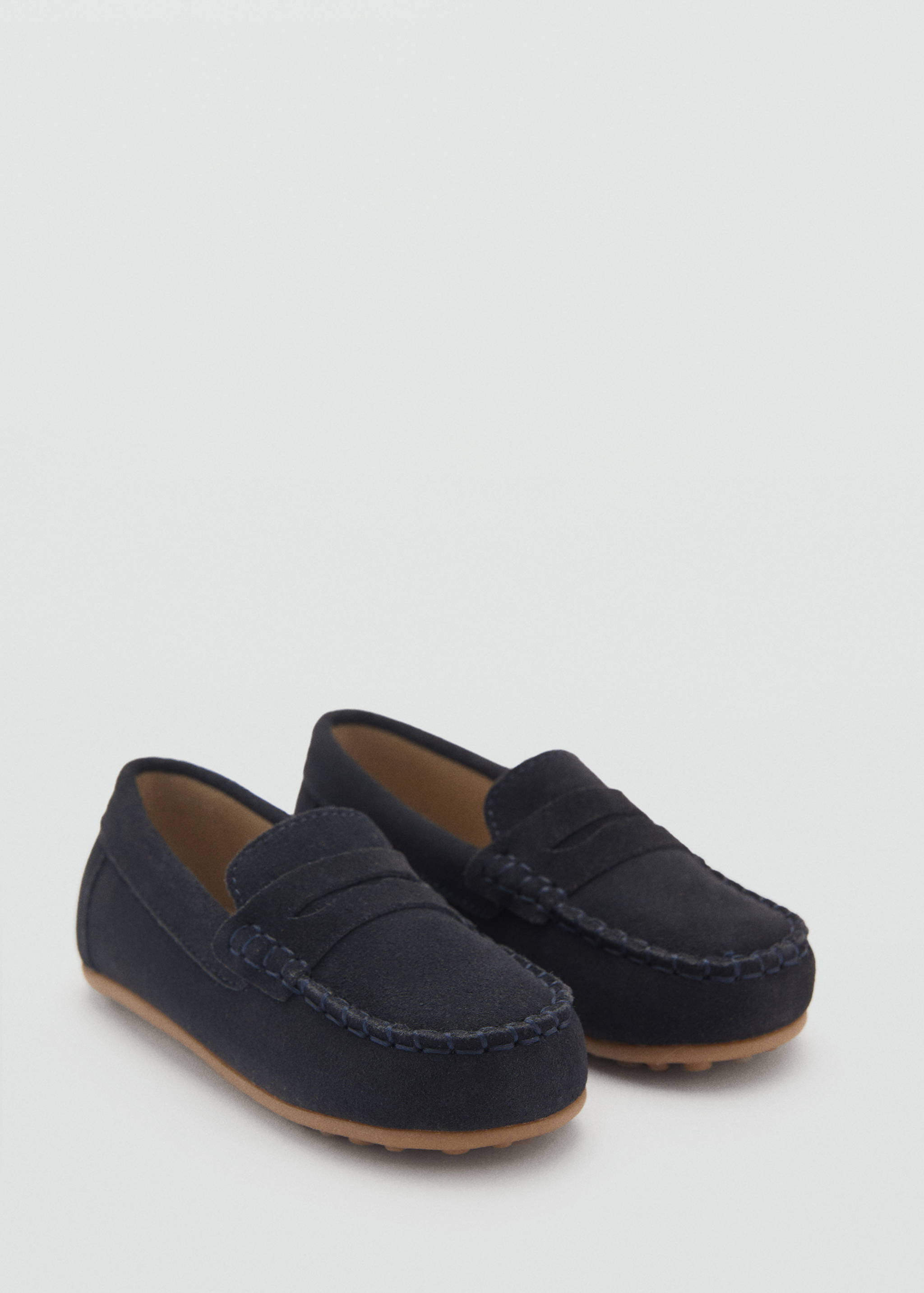 Suede leather loafers - Medium plane