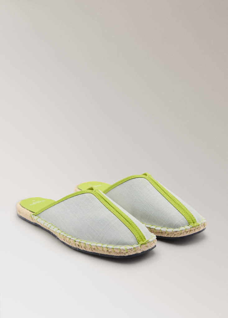 Sneakers pala detail contratono — Pastel Green