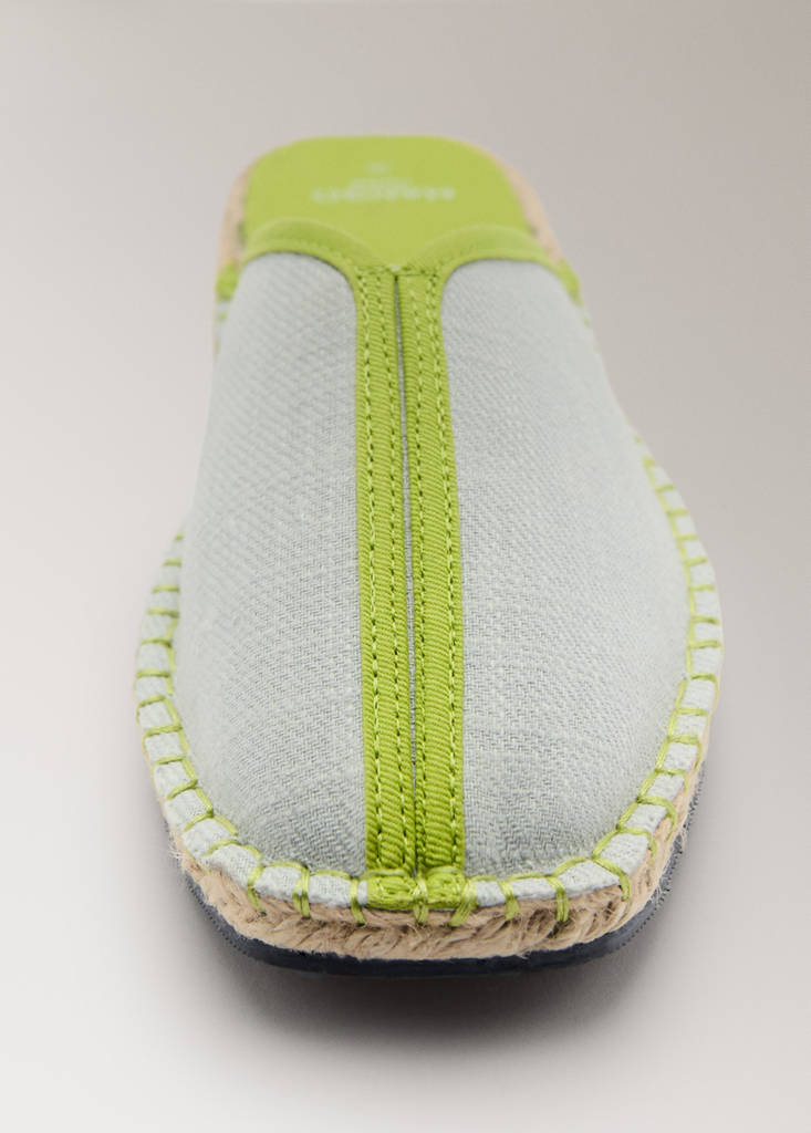 Sneakers pala detail contratono — Pastel Green