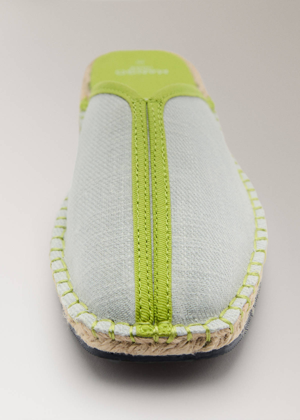 Sneakers pala detail contratono — Pastel Green