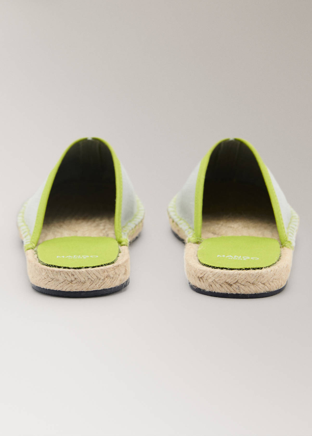 Sneakers pala detail contratono — Pastel Green