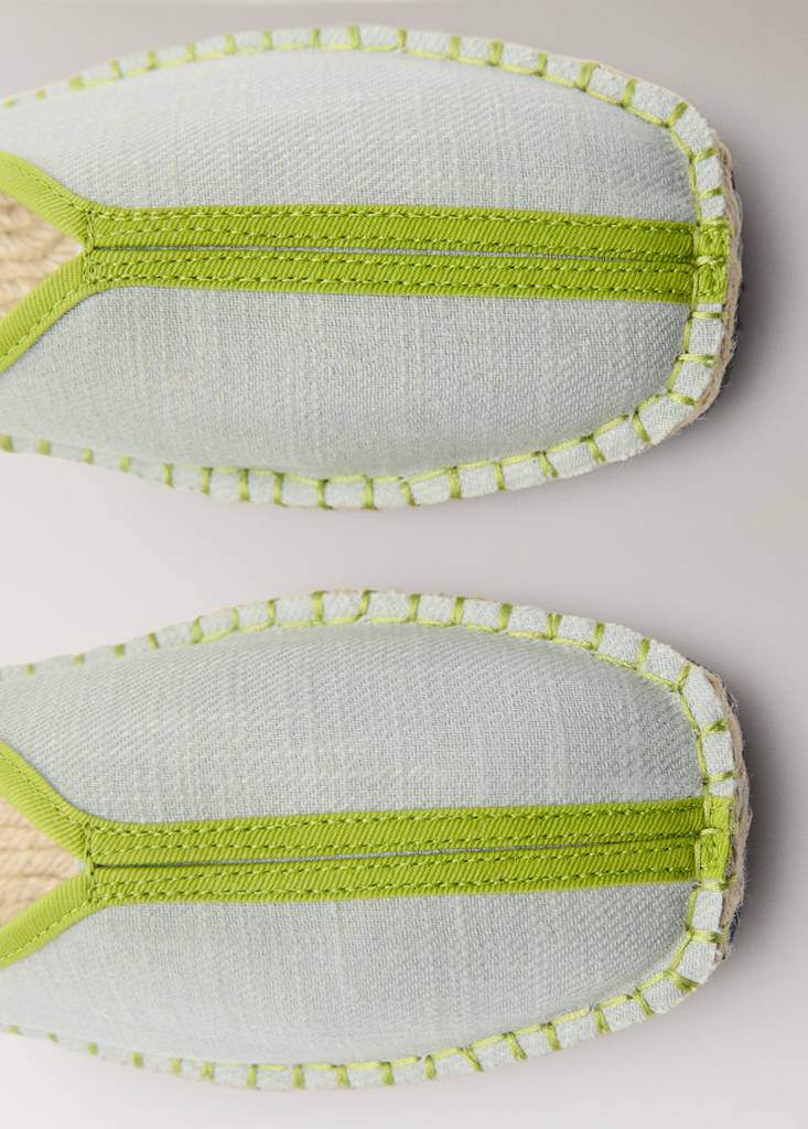 Sneakers pala detail contratono — Pastel Green