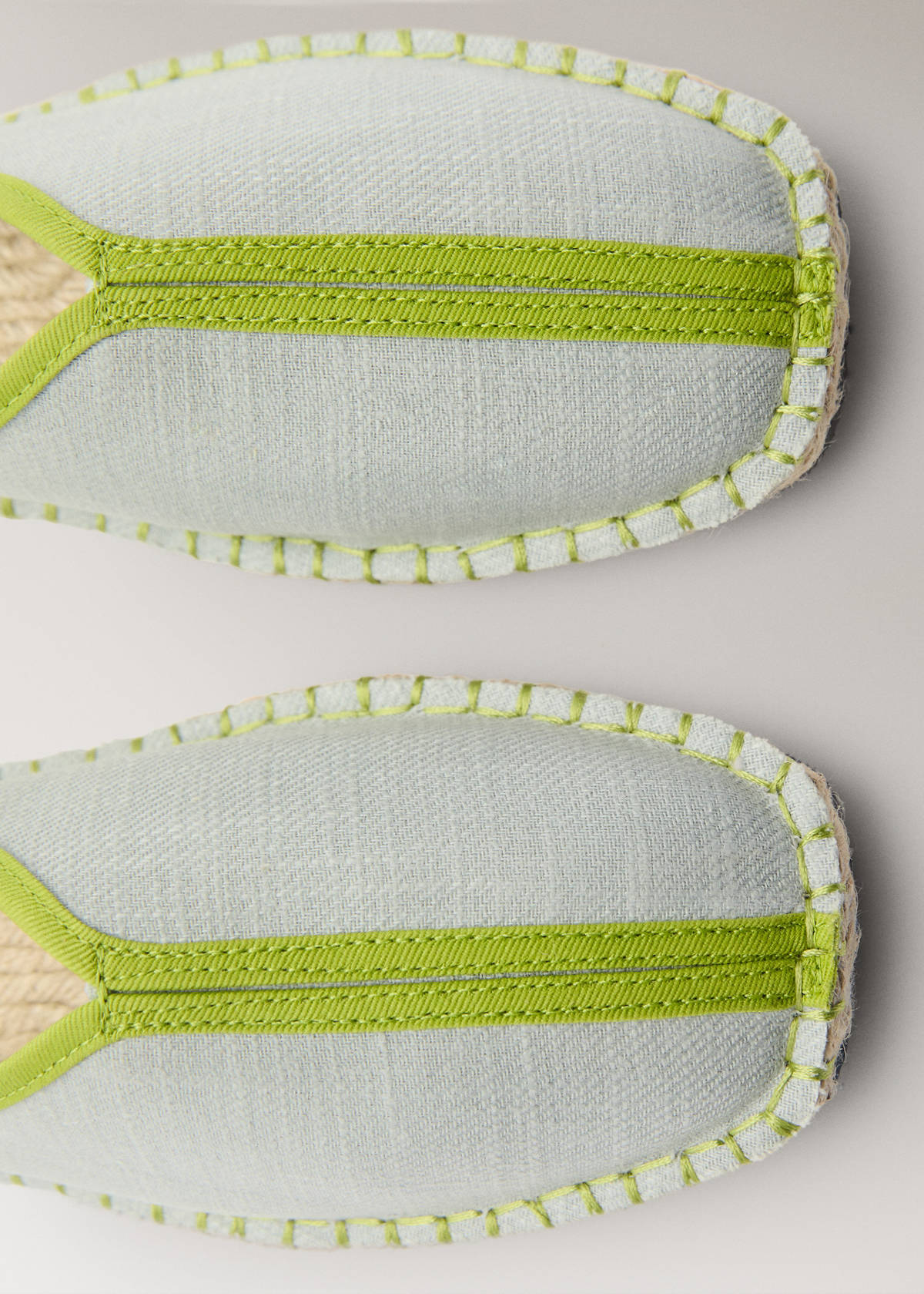 Sneakers pala detail contratono — Pastel Green
