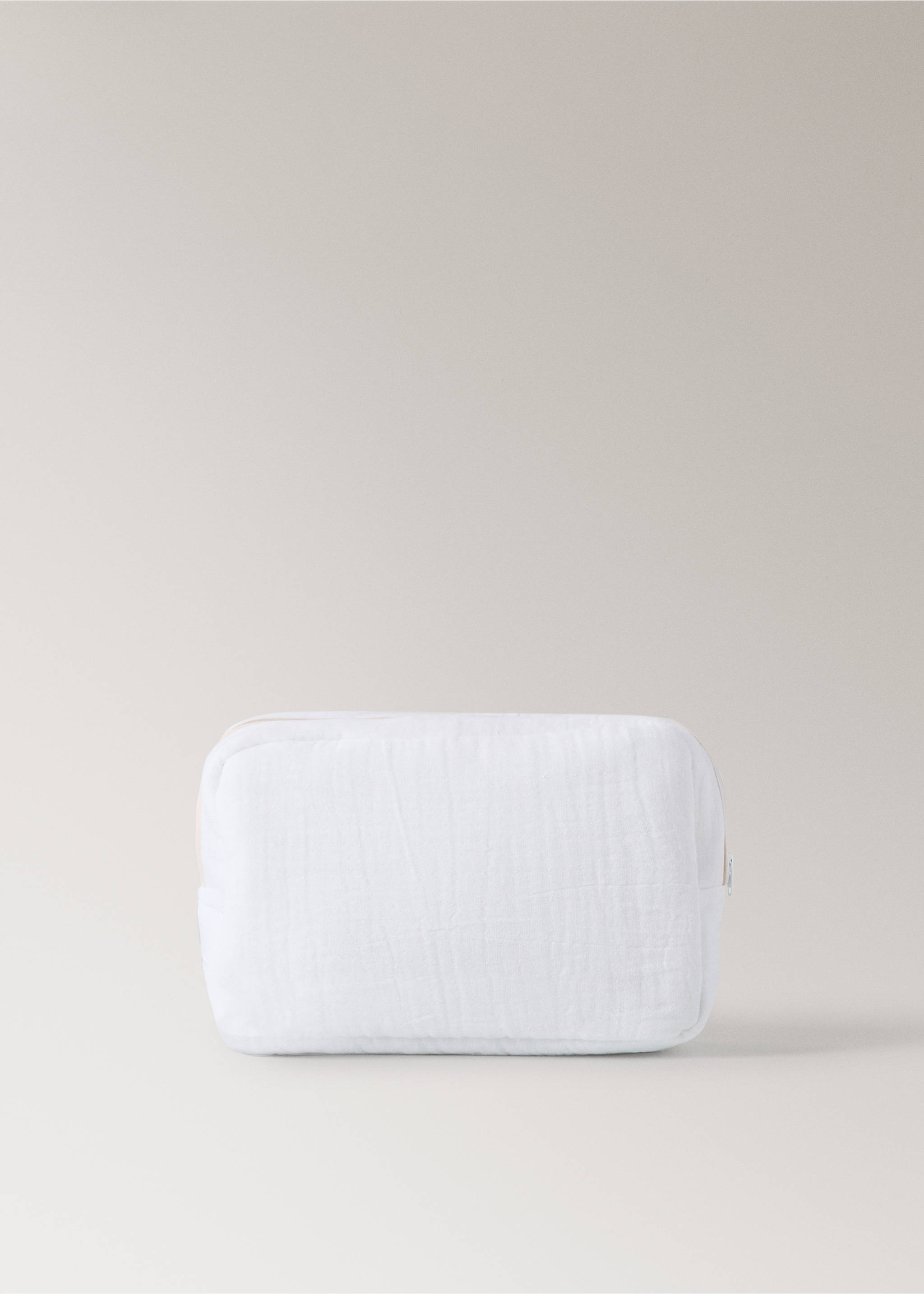 Trousse de toilette enfant en gaze de coton - Article sans modèle, Écru. Ref: 87023655-00.