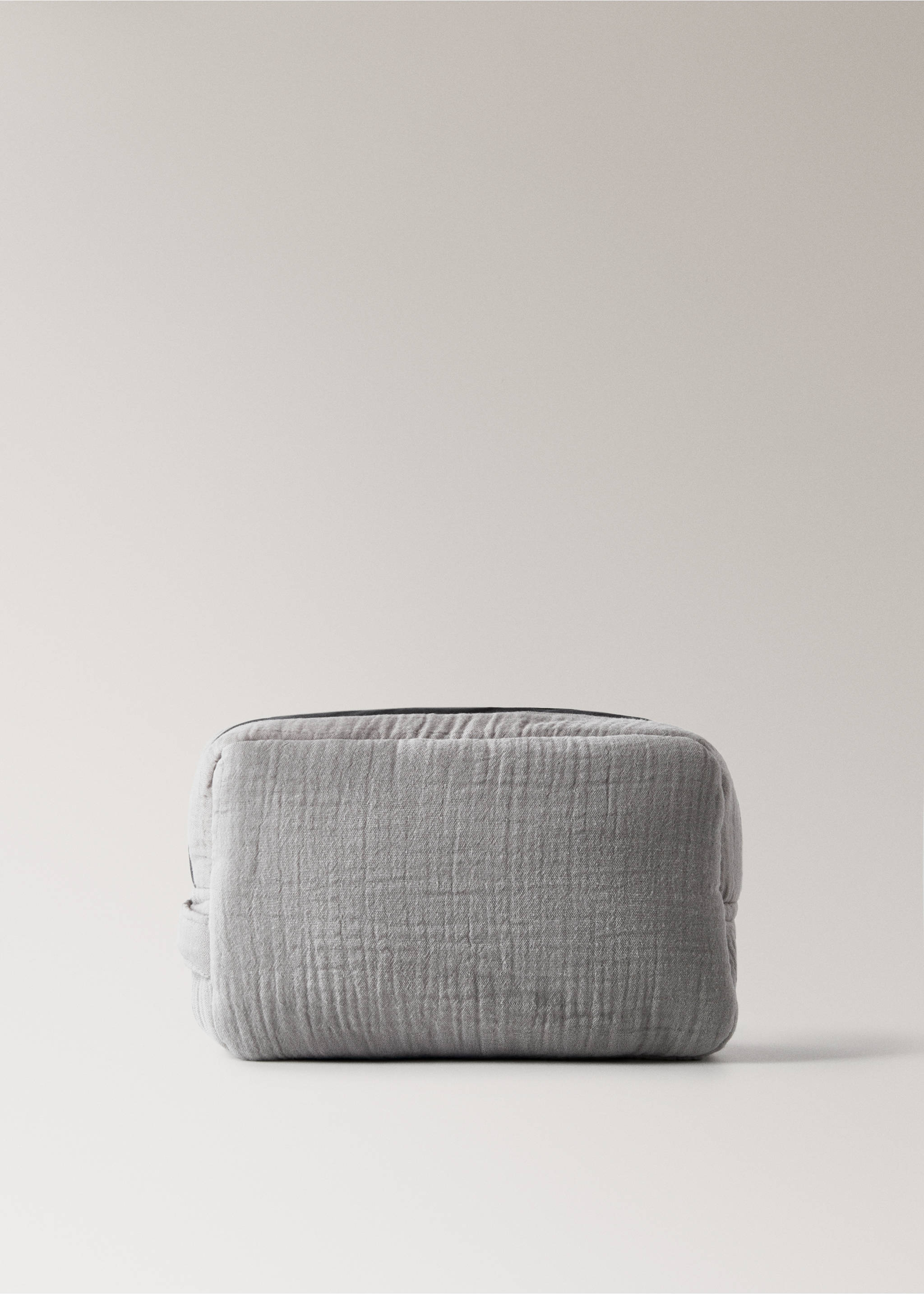 Children’s cotton gauze toiletry bag - Article without model, Grey. Ref: 87023655-00.