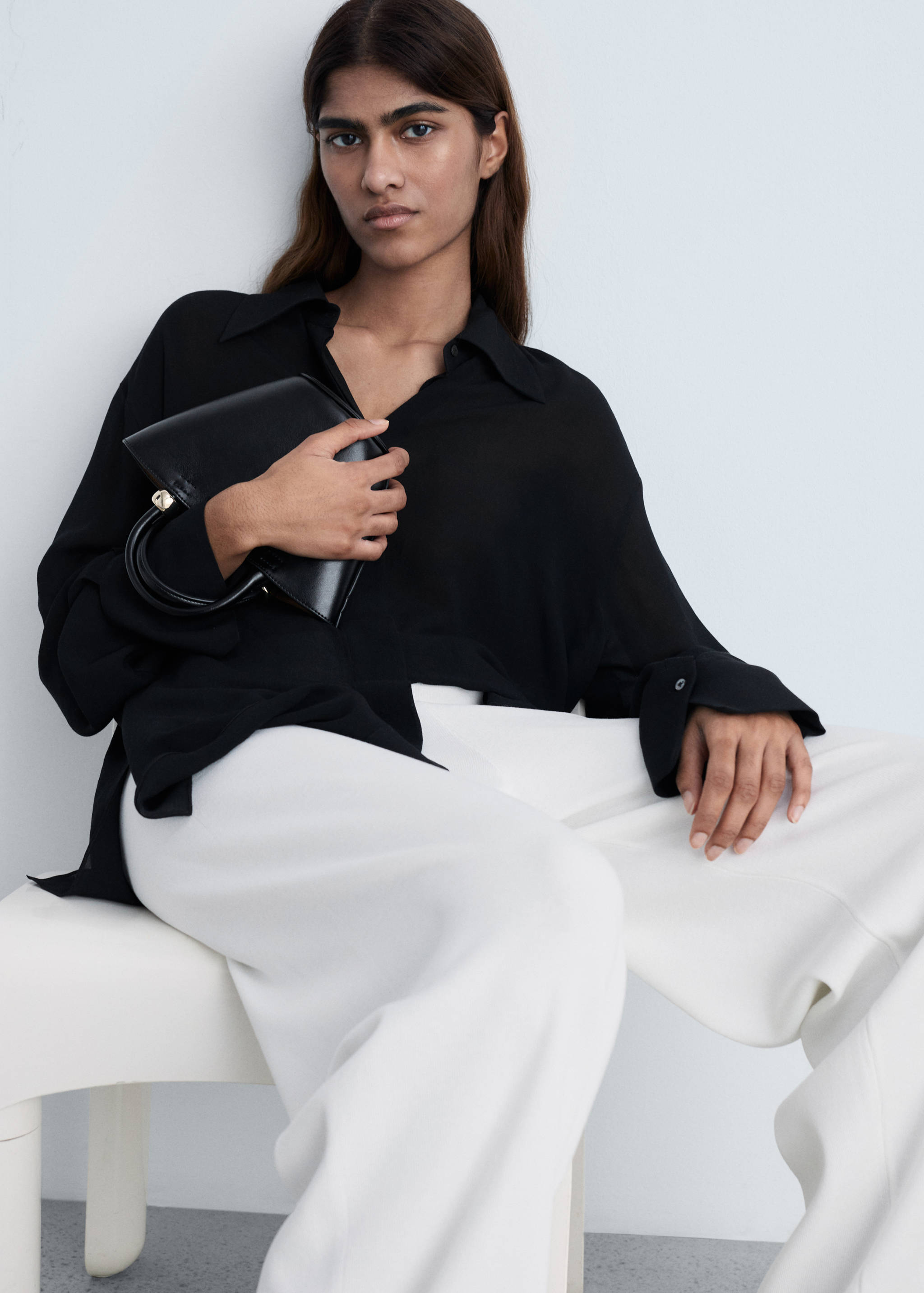 Прямые брюки из трикотажа - Деталь изделия 2