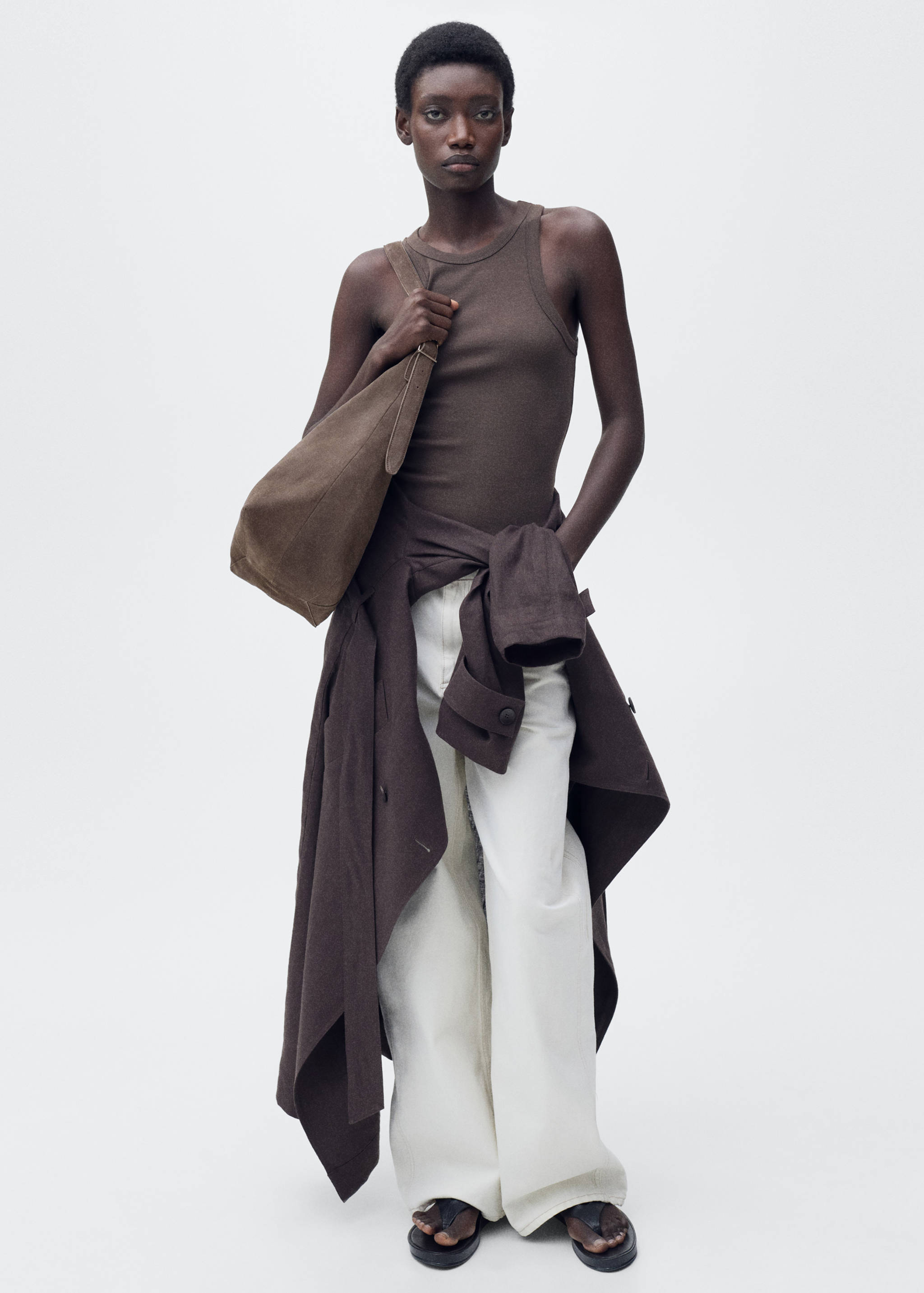 Suede shopper bag - Details of the article 9