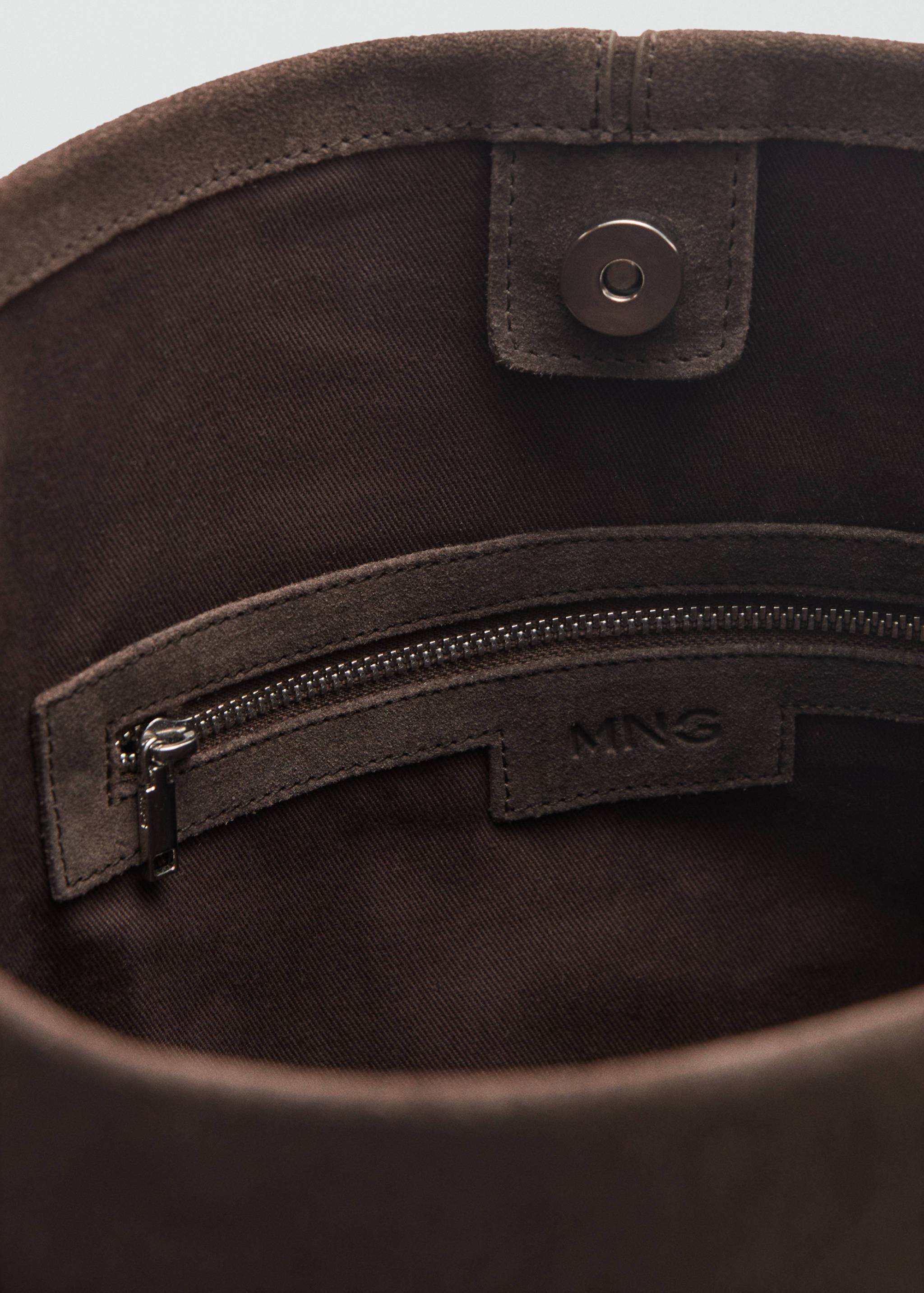 Suede shopper bag - Details of the article 3