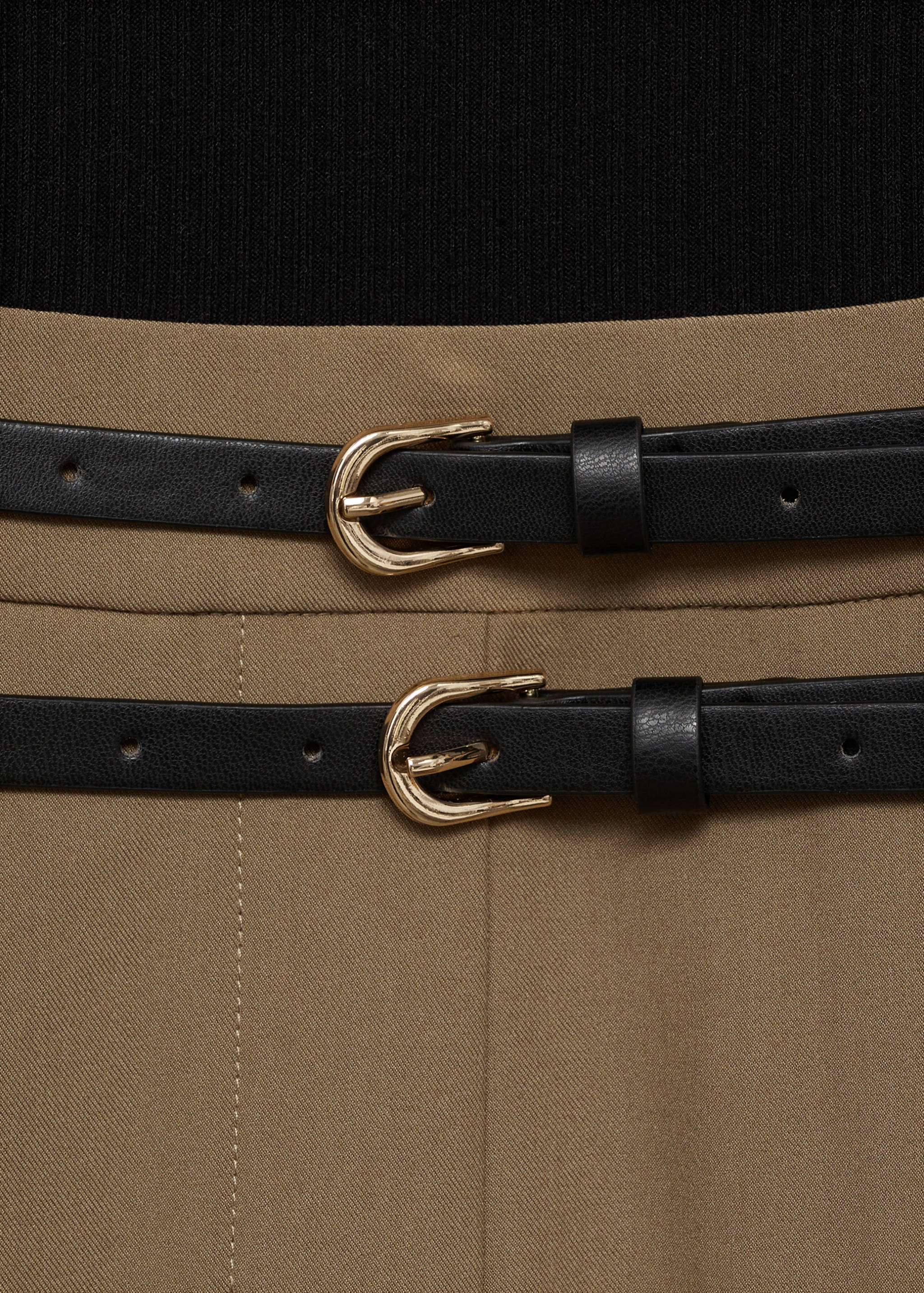 Combinaison à ceinture tissu combiné - Détail de l'article 8