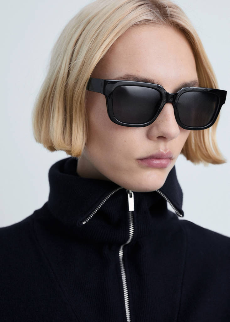 Zip neck jumper — Dark Navy