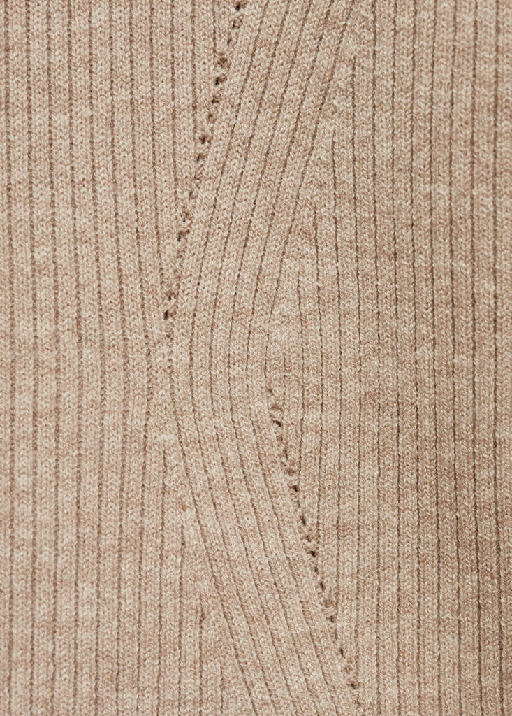 Ribbed hooded sweater — Light/Pastel Grey