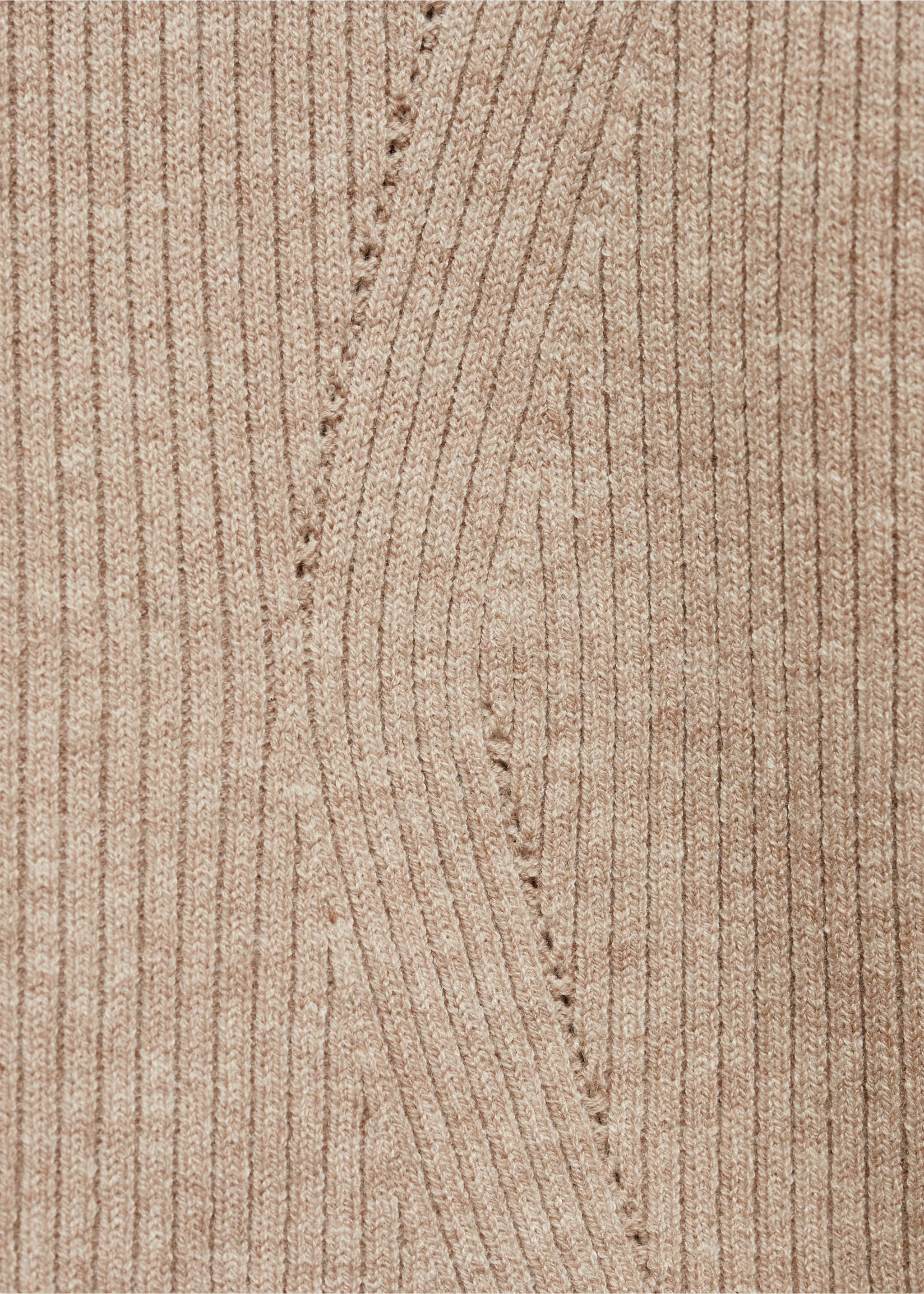 Primer plano de tejido de punto canalé beige con detalles de textura diagonal., Gris claro/pastel. Ref: 87024073-00.