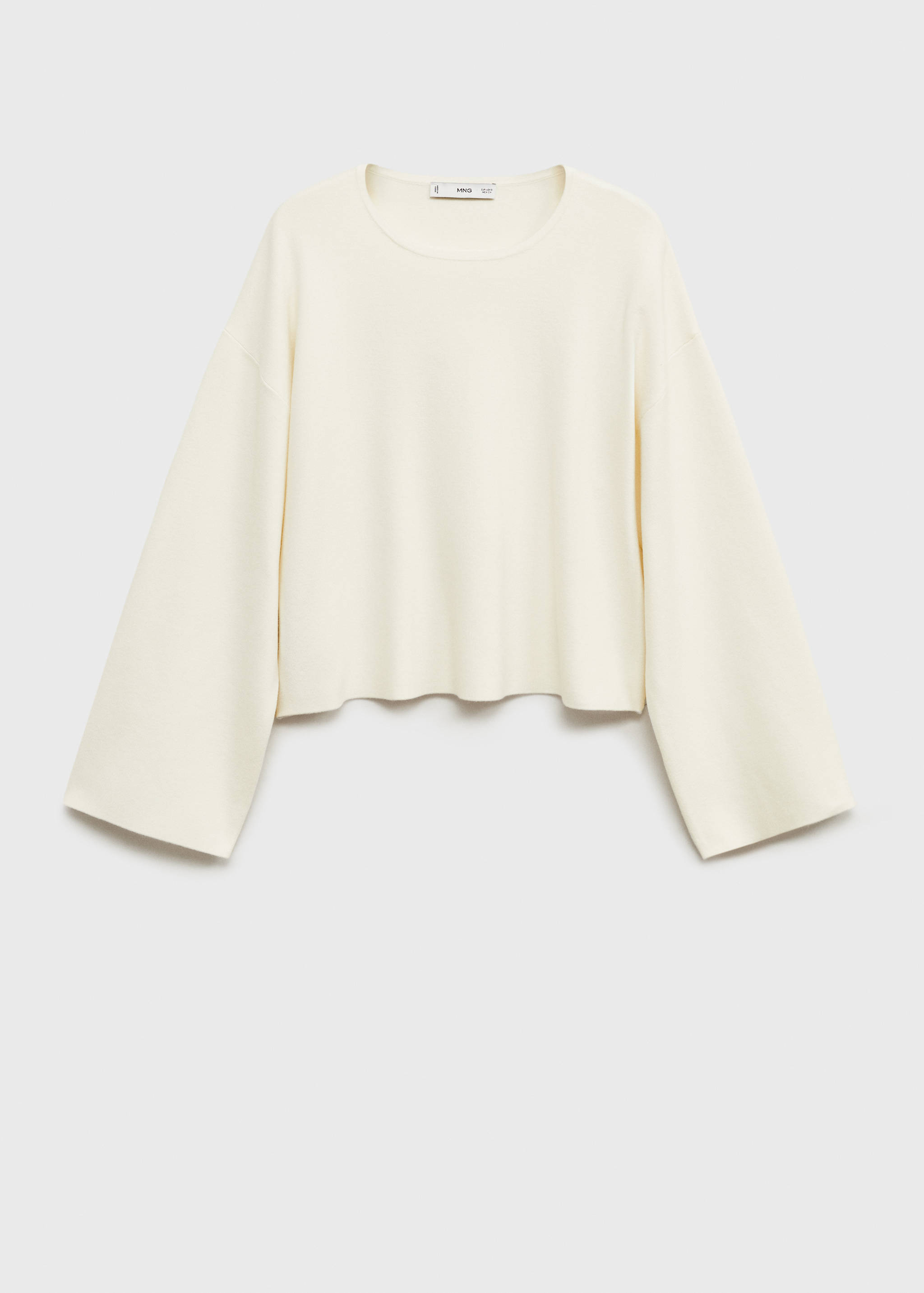 Knitted sweater with oversized sleeves - Article without model