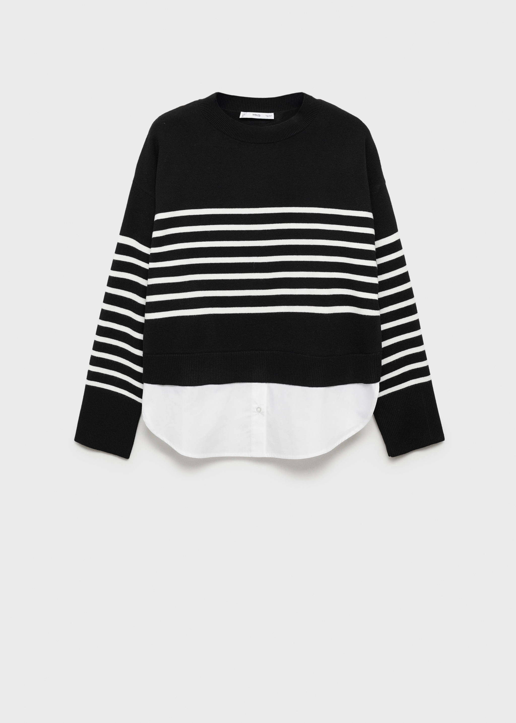 Combined knitted sweater - Article without model