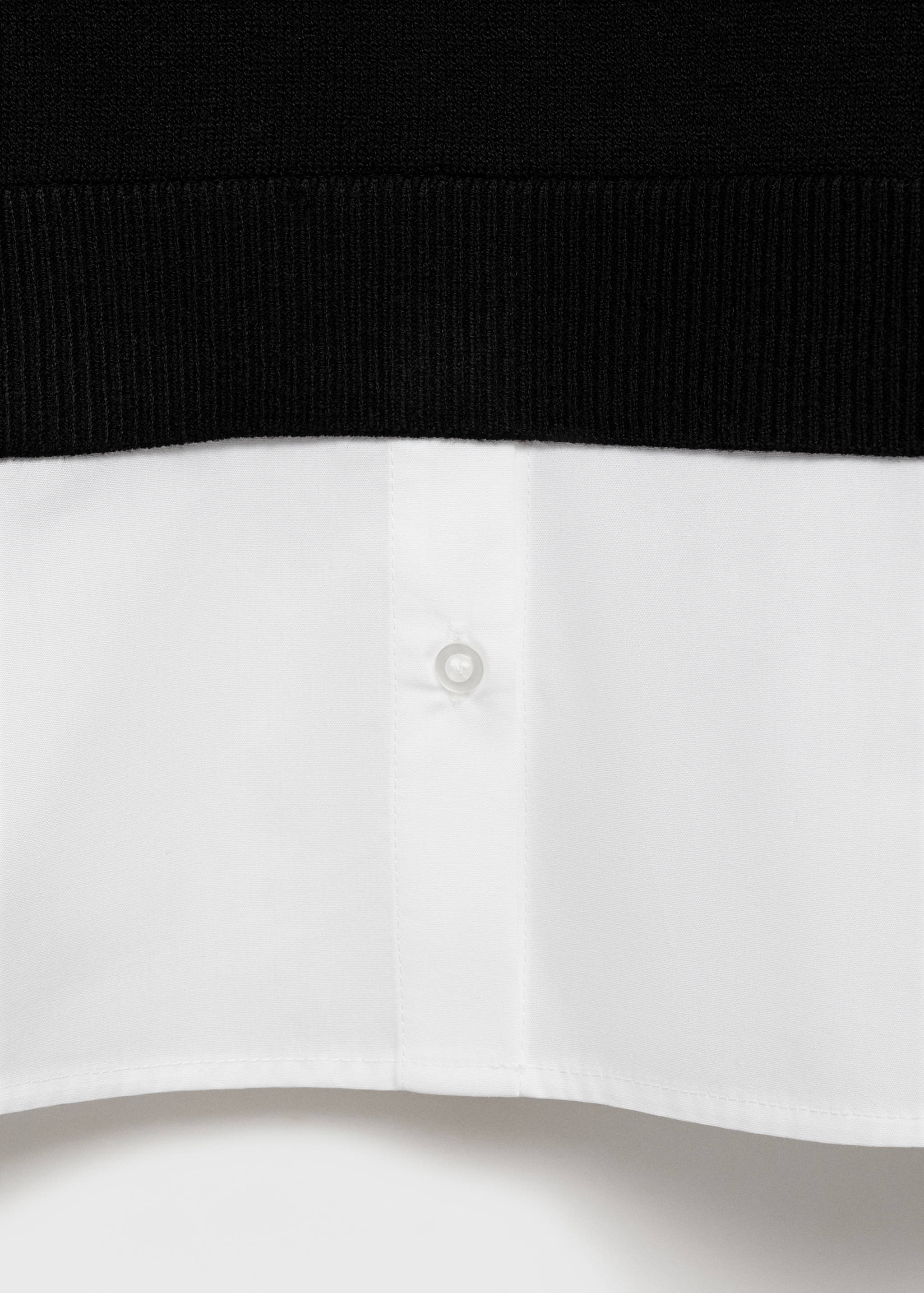 Combined knitted sweater - Details of the article 8