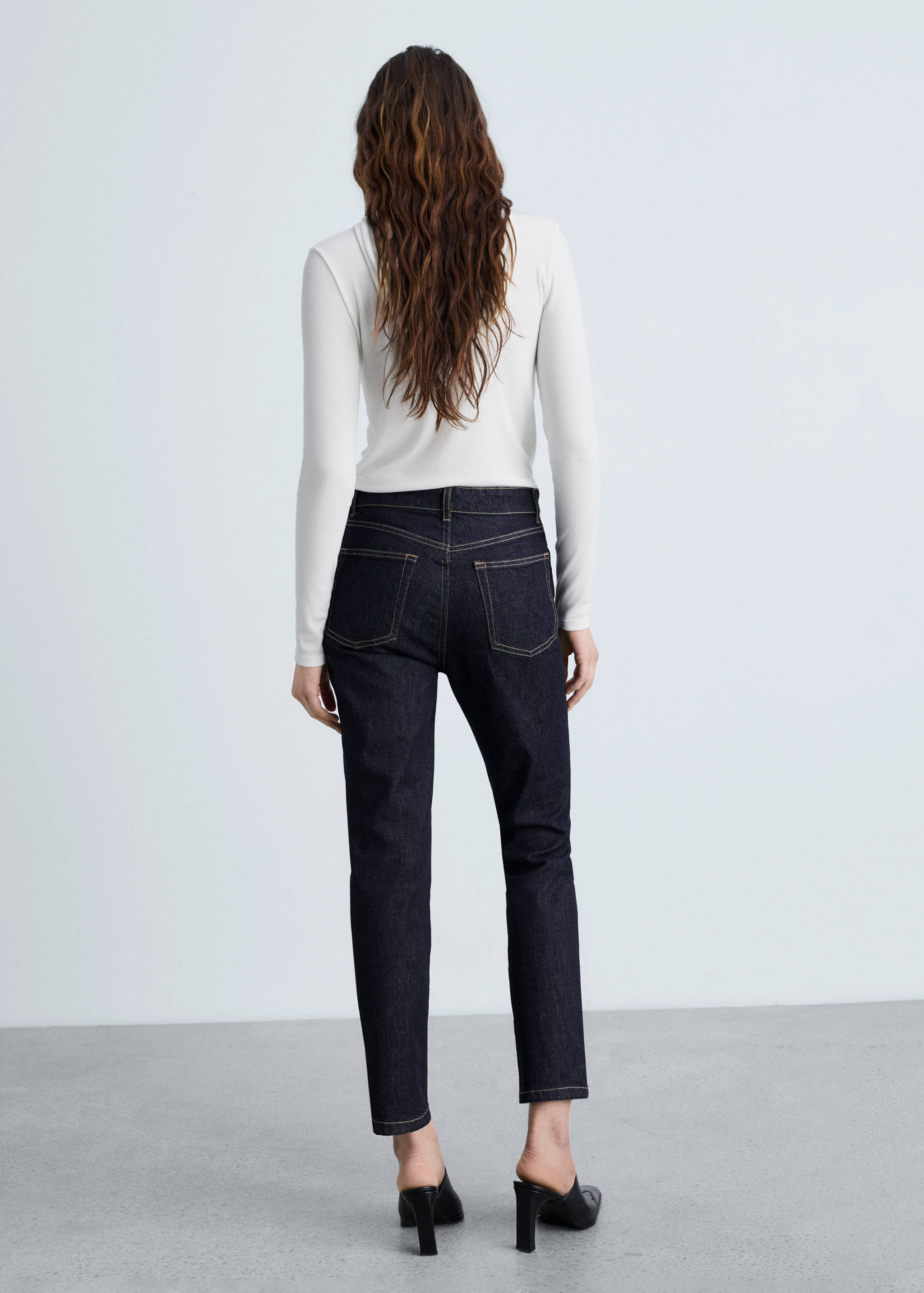 Claudia slim-fit cropped rinse-wash jeans - Reverse of the article