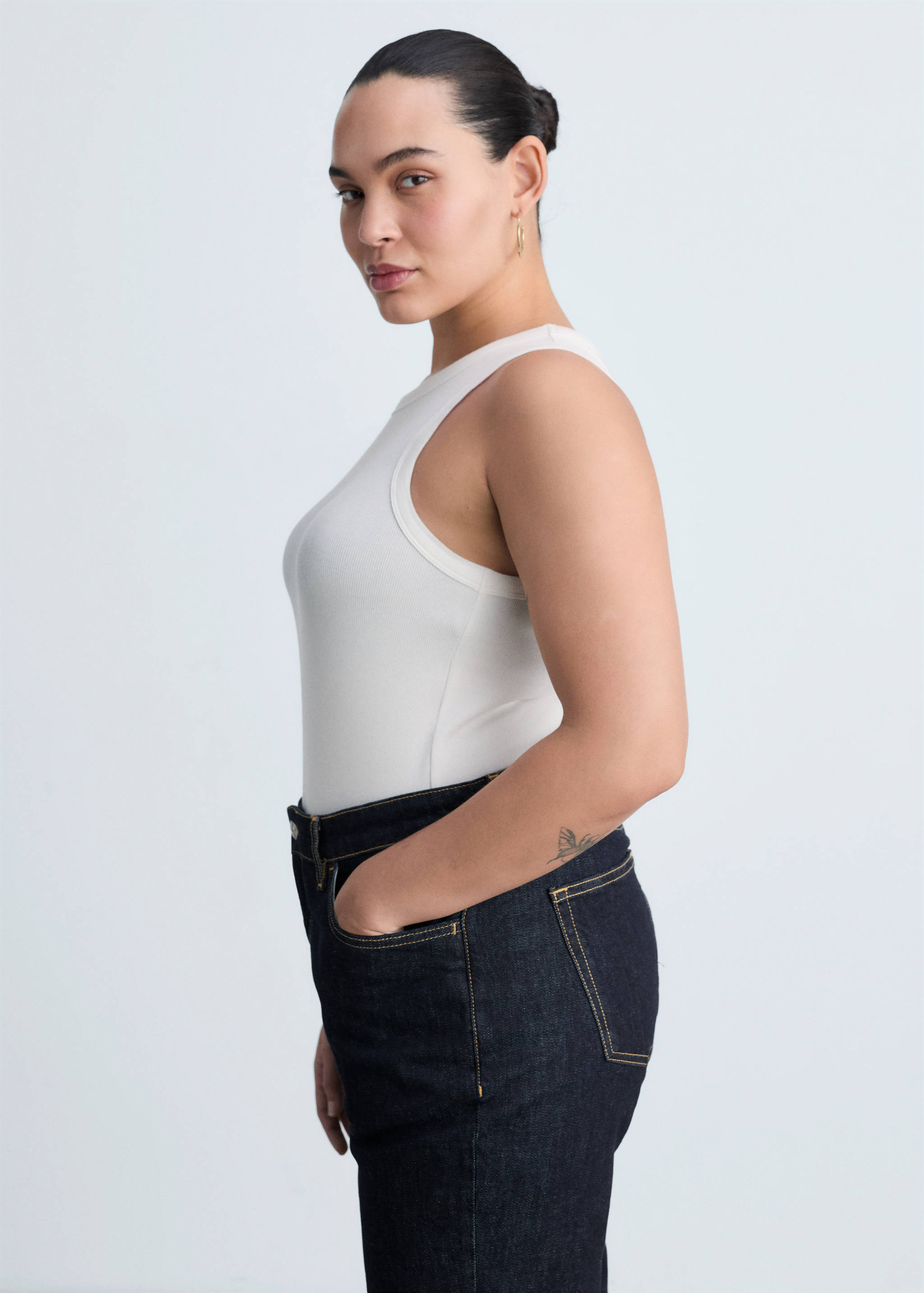 Claudia slim-fit cropped rinse-wash jeans - Details of the article 5