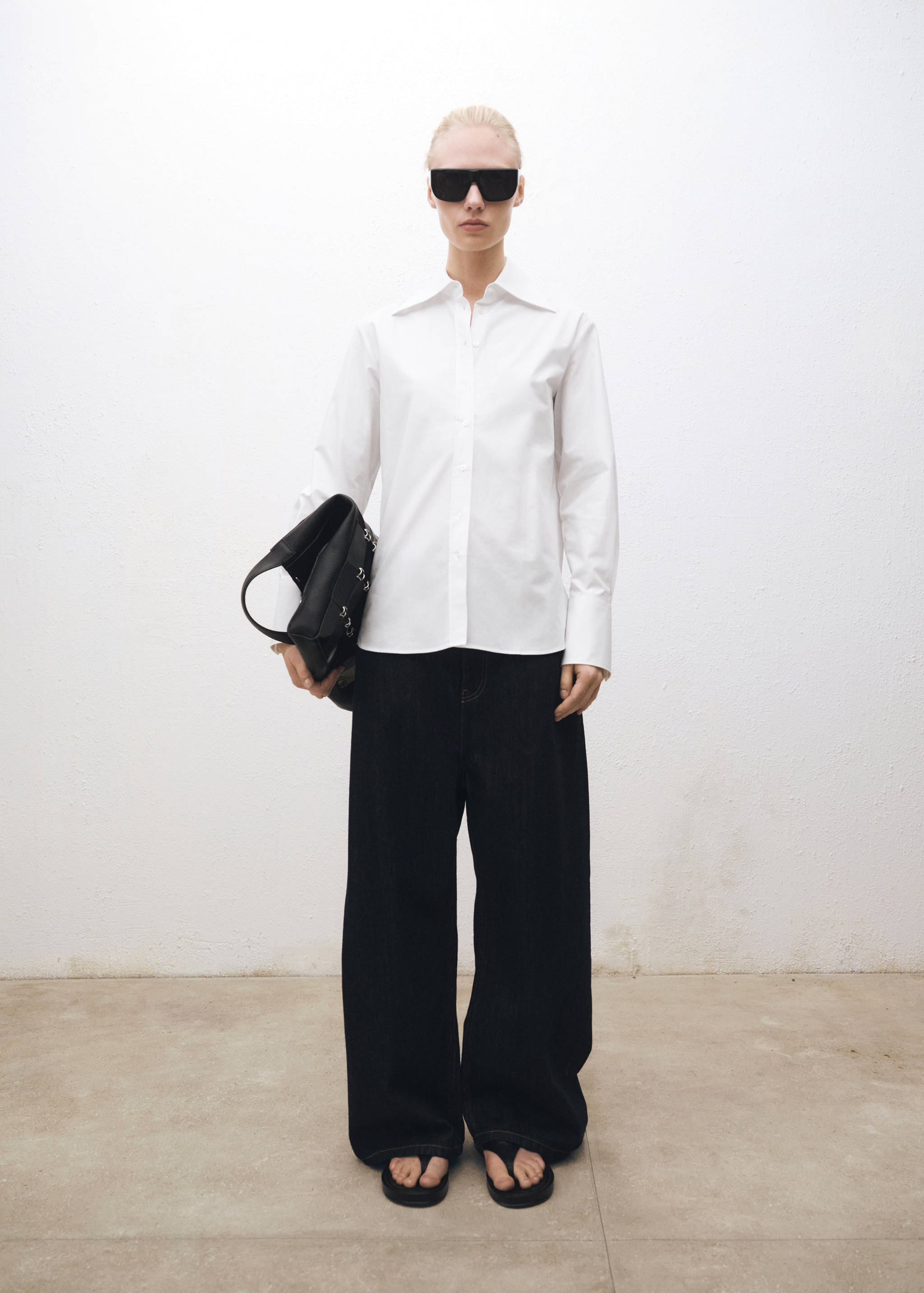 Oversize cotton shirt - General plane