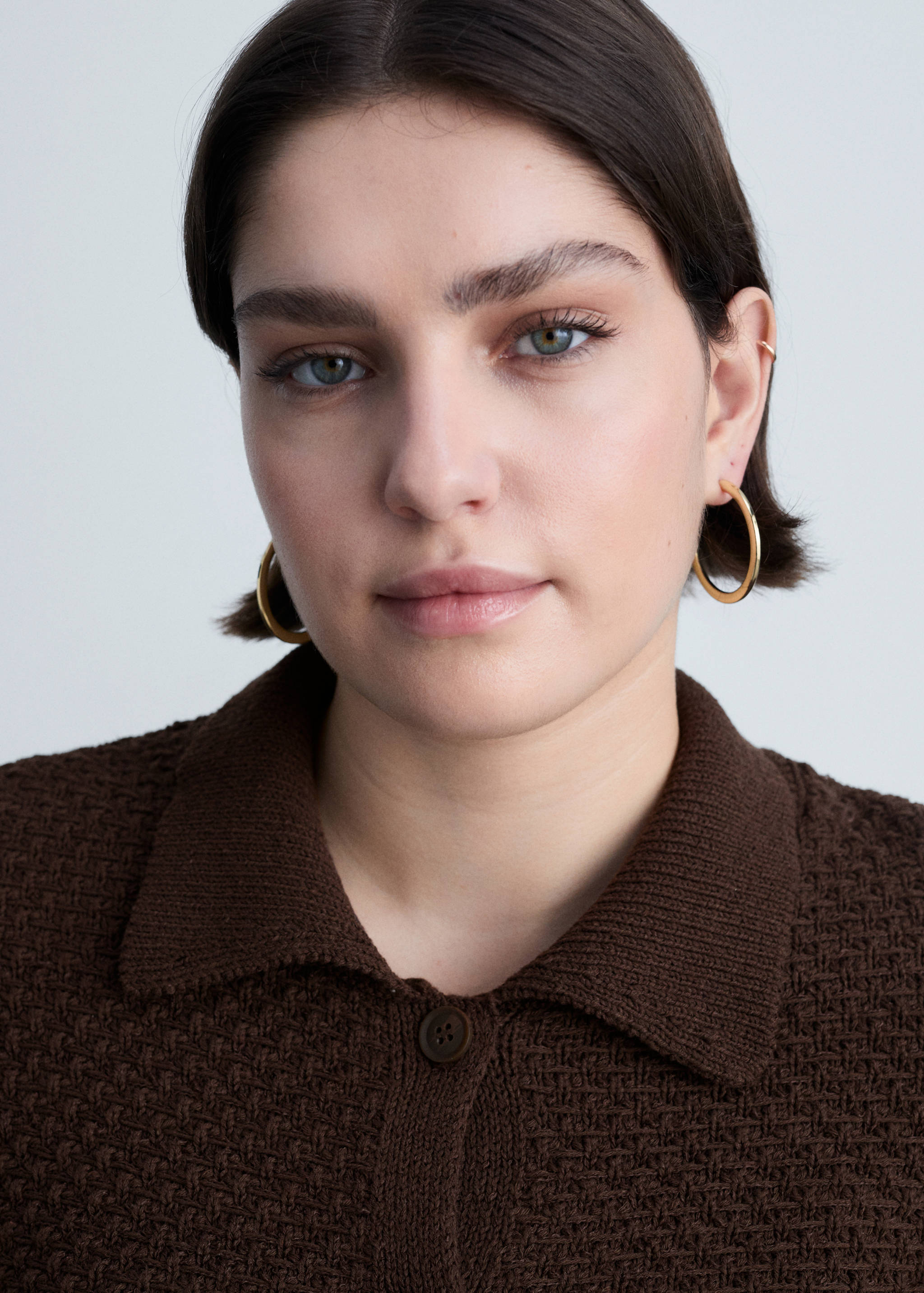 Polo-neck knitted jacket - Details of the article 4