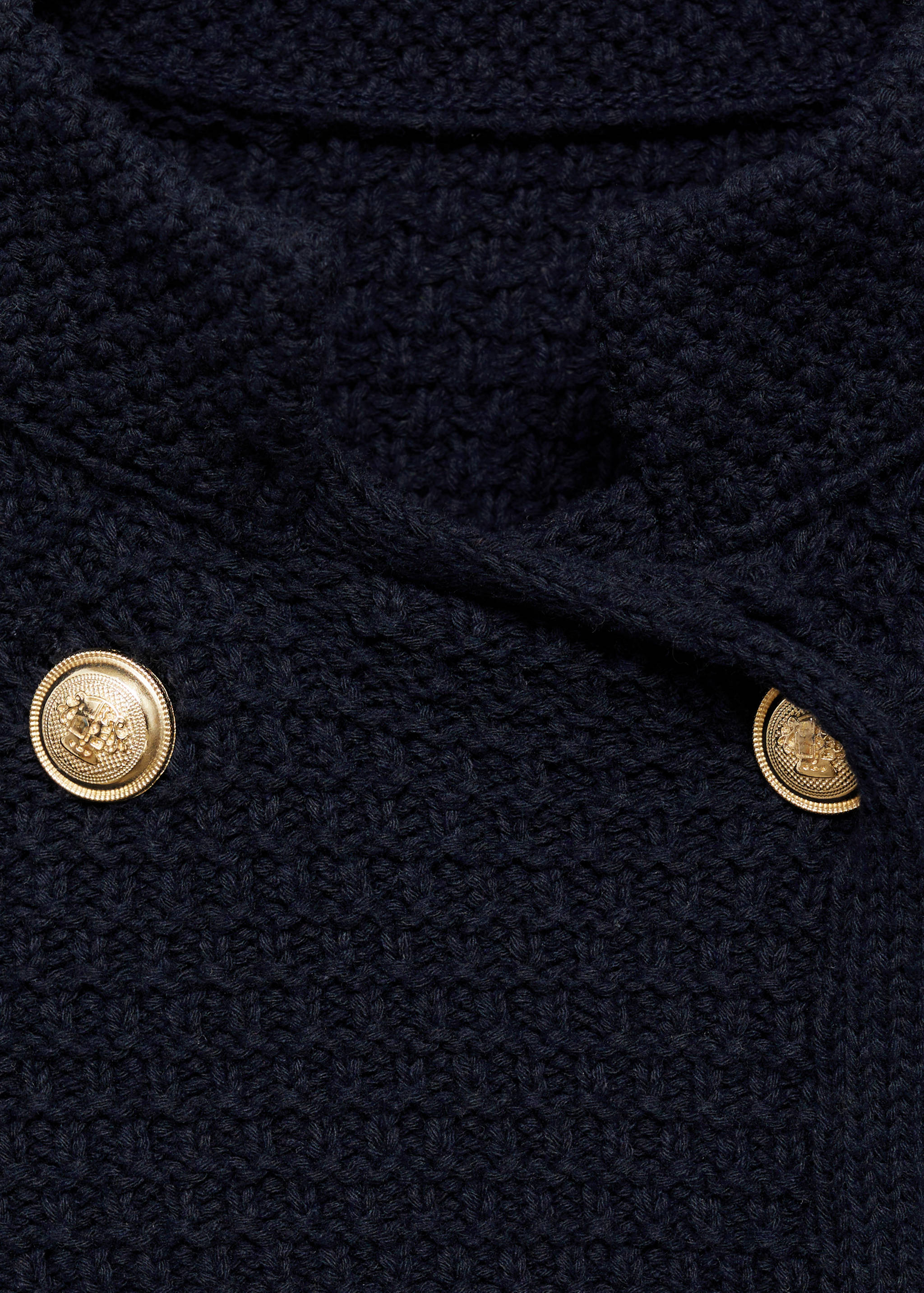 Double-breasted knitted jacket - Details of the article 8