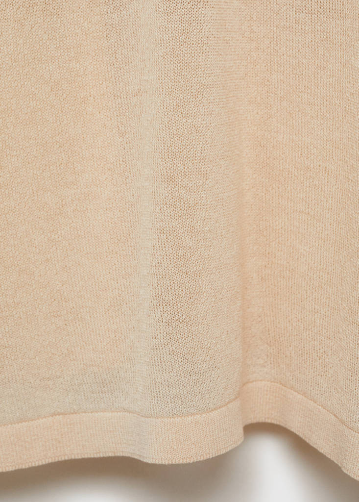 Oversize short sleeve sweater — Ecru