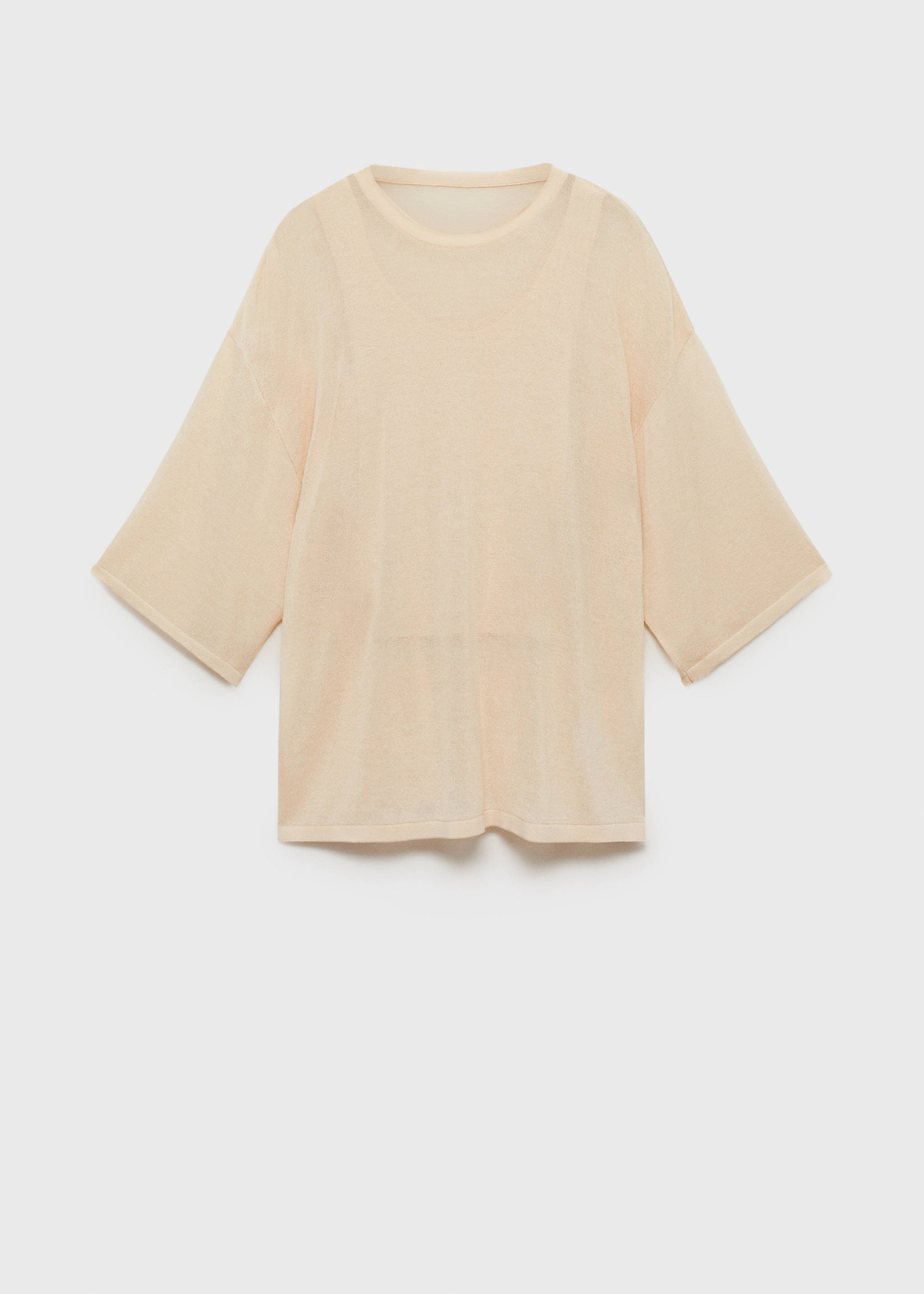 Oversize short sleeve sweater - Article without model