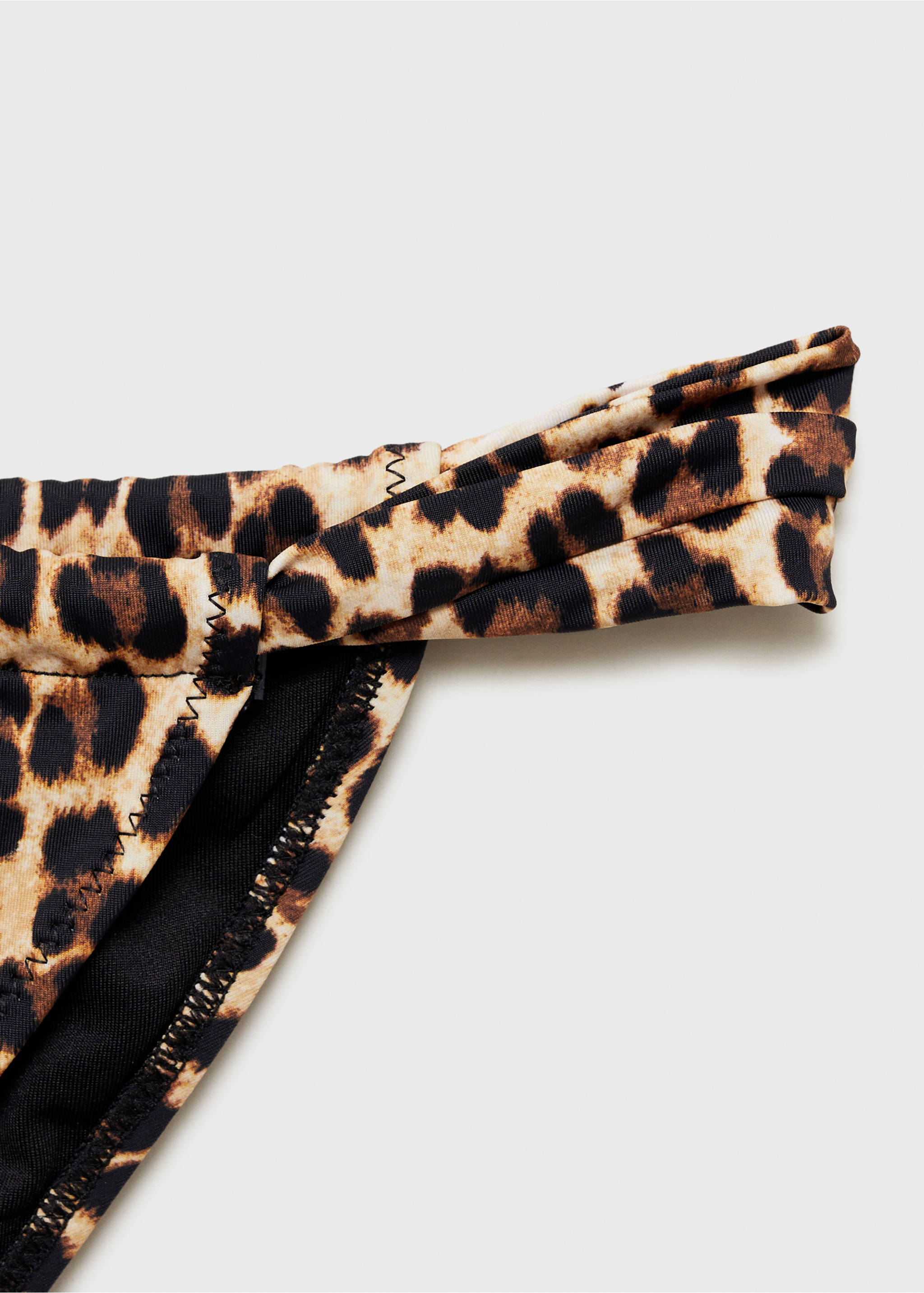 Braguita bikini animal print - Detalle del artículo 8, Marrón. Ref: 87024393-00.