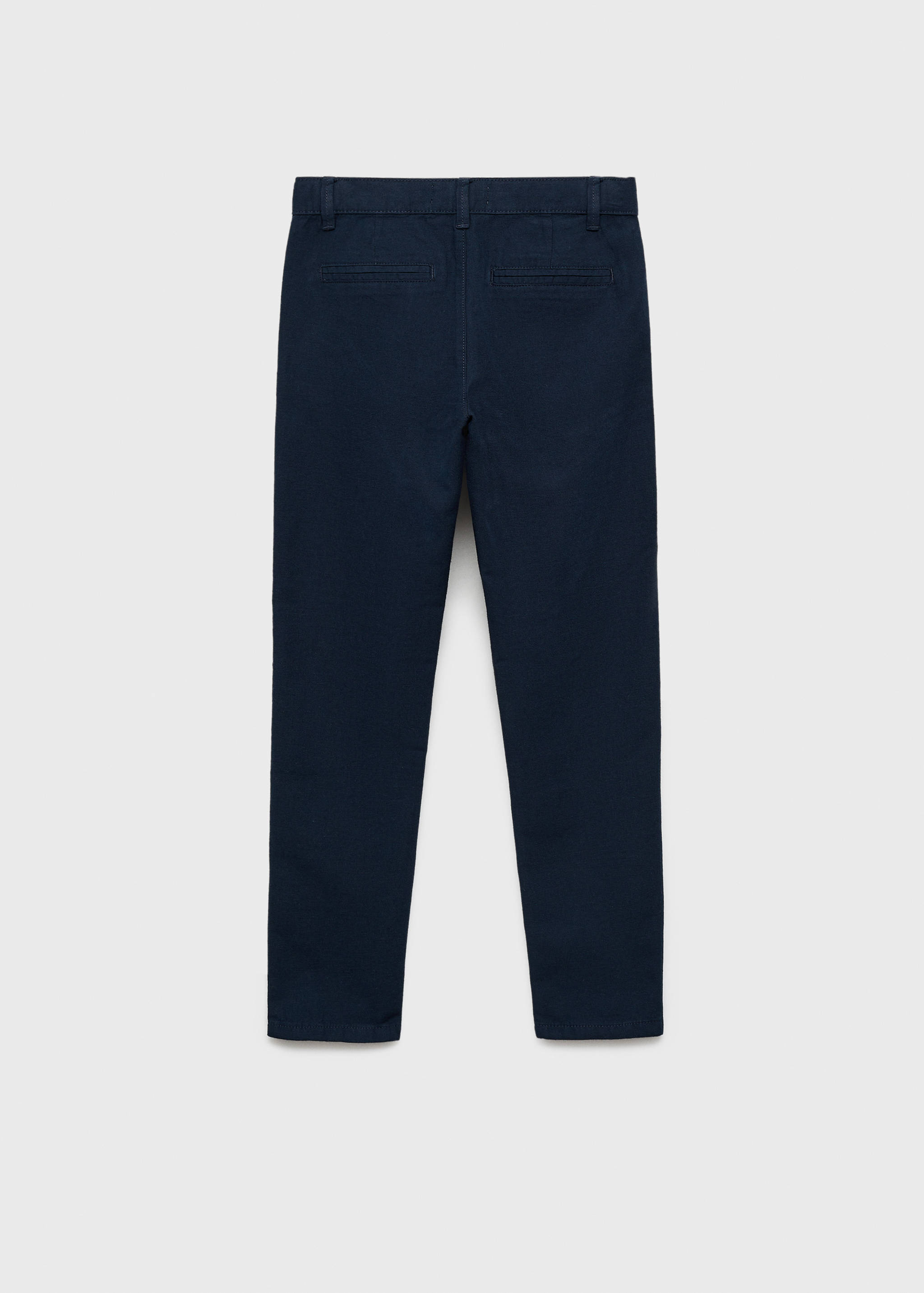 Cotton linen-blend trousers - Reverse of the article