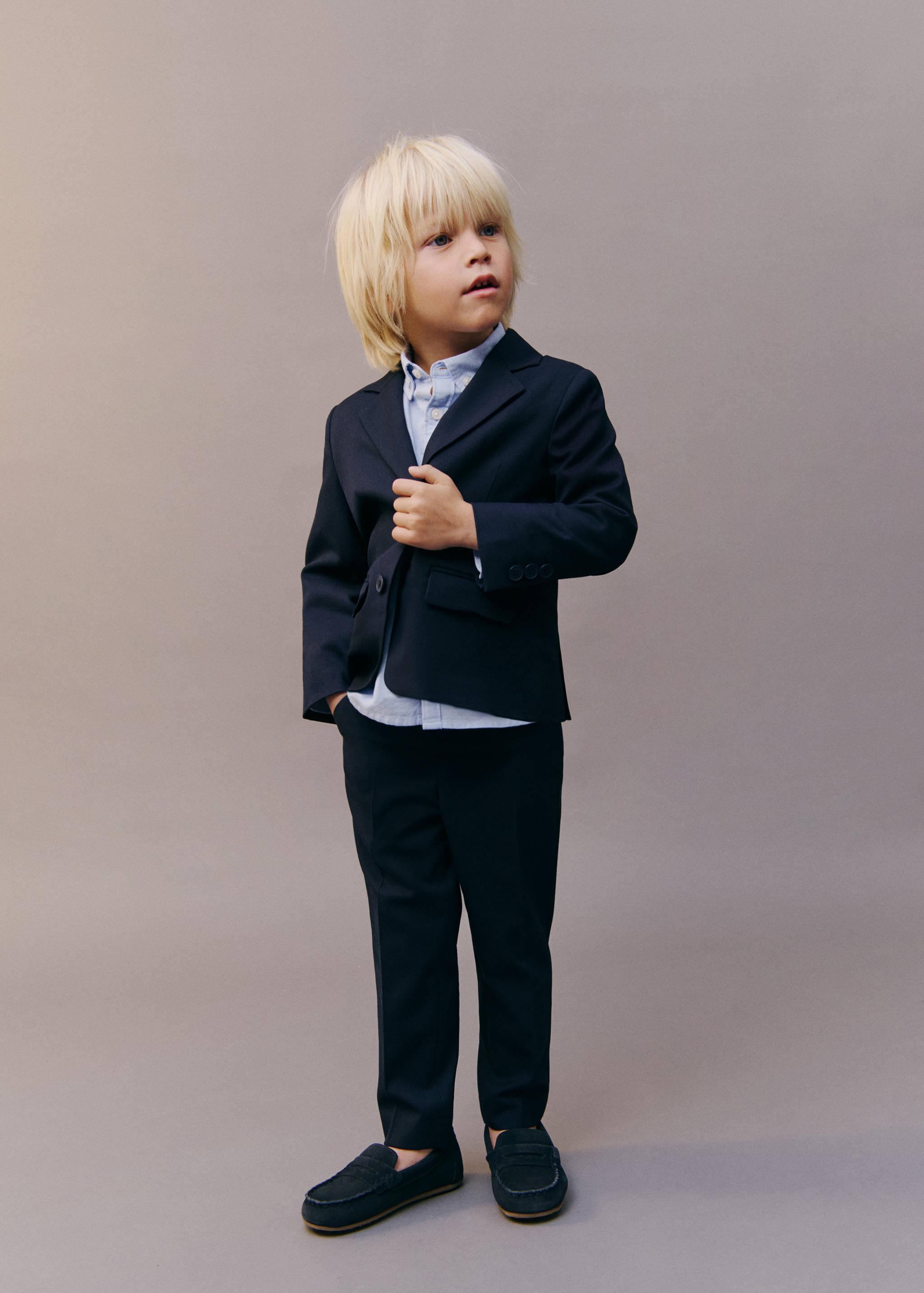 Contrast waistband chinos - Details of the article 2