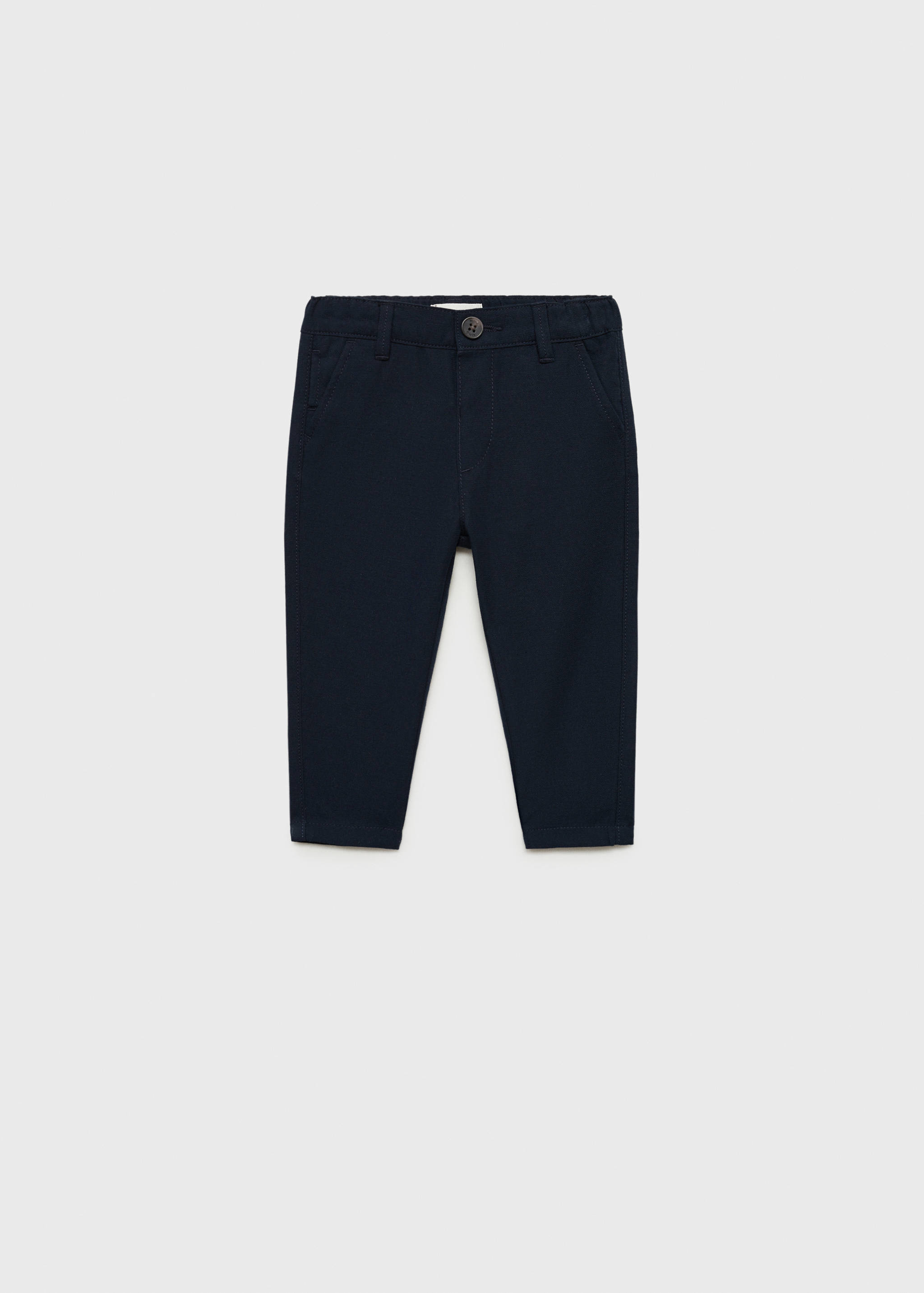 Contrast waistband chinos - Article without model