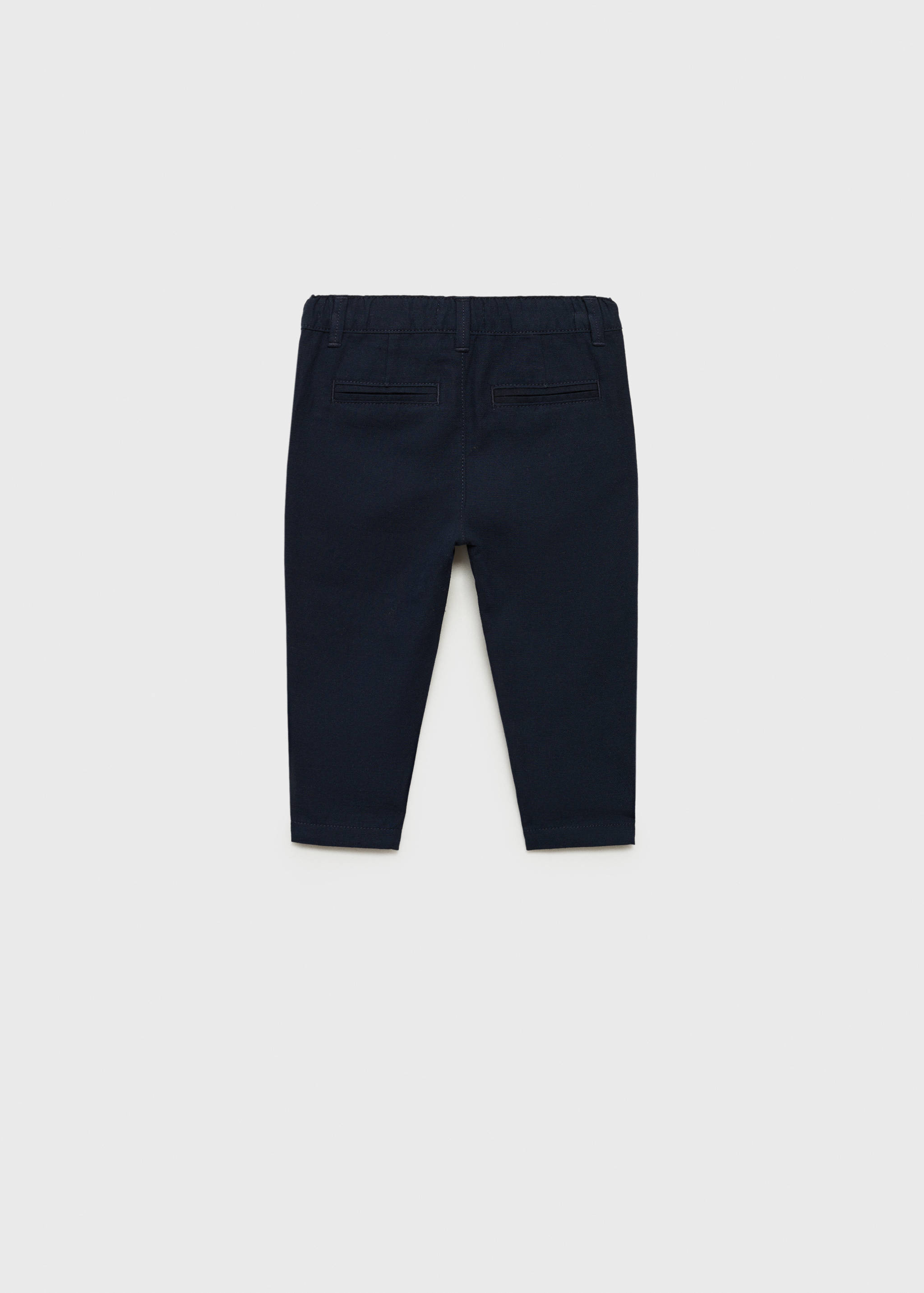 Contrast waistband chinos - Reverse of the article