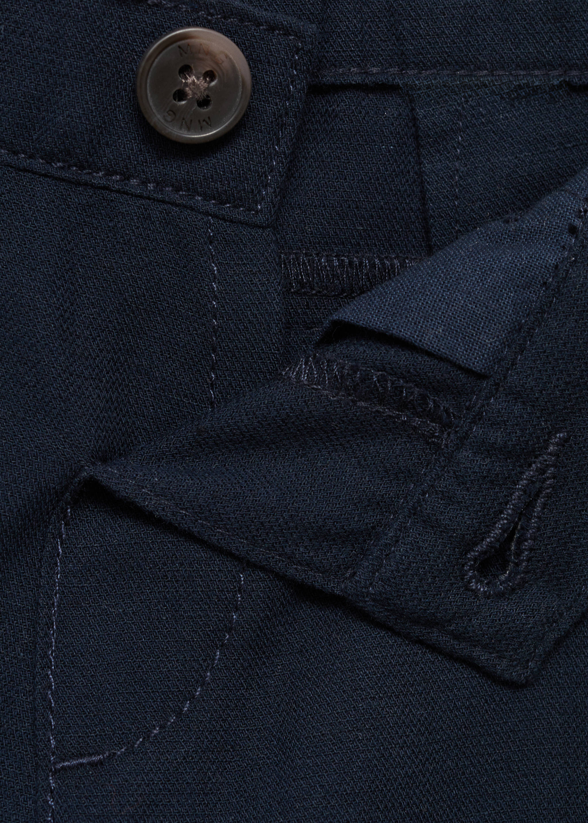 Contrast waistband chinos - Details of the article 0