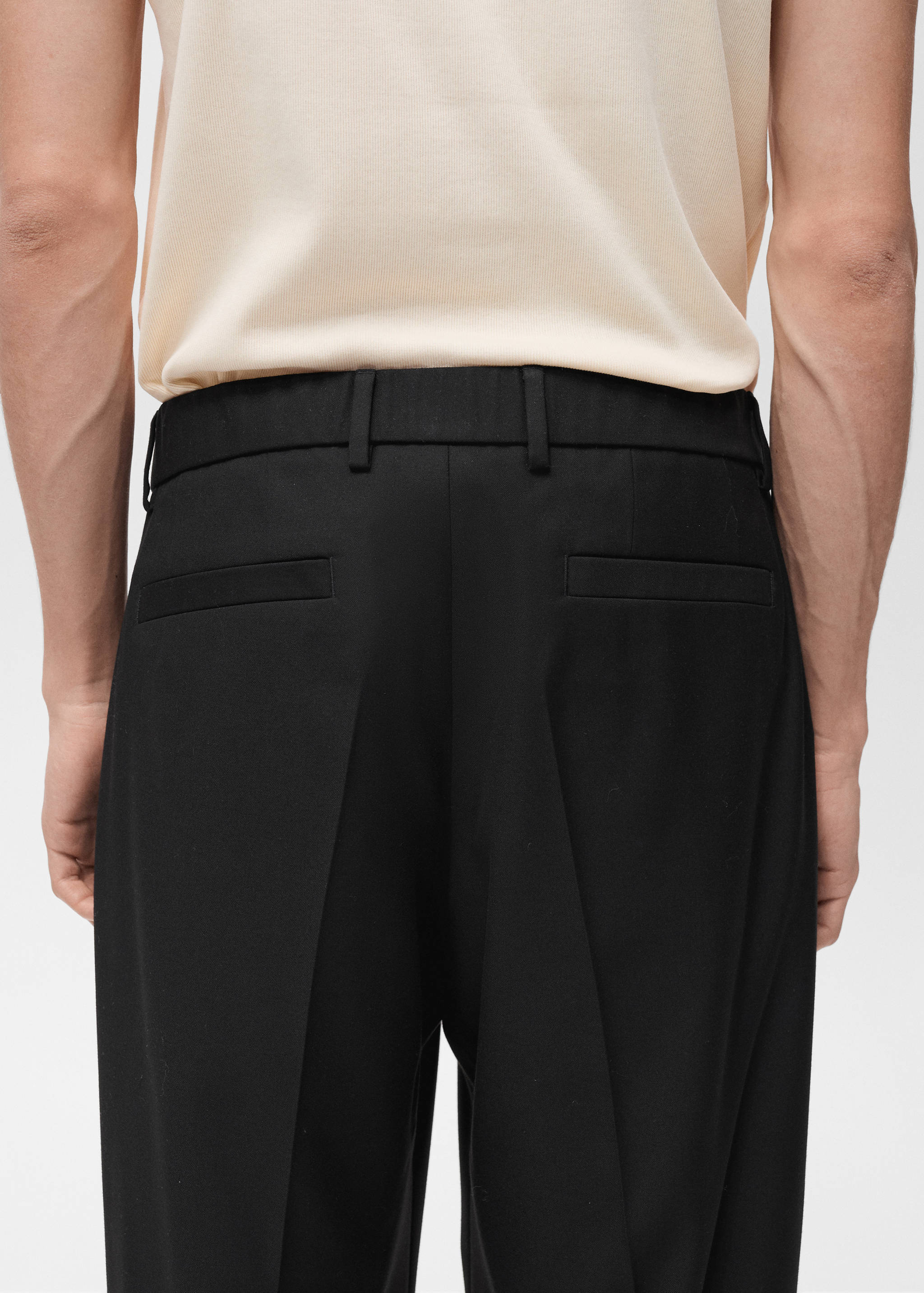 Relaxed-fit suit pants with pleats - Details of the article 6