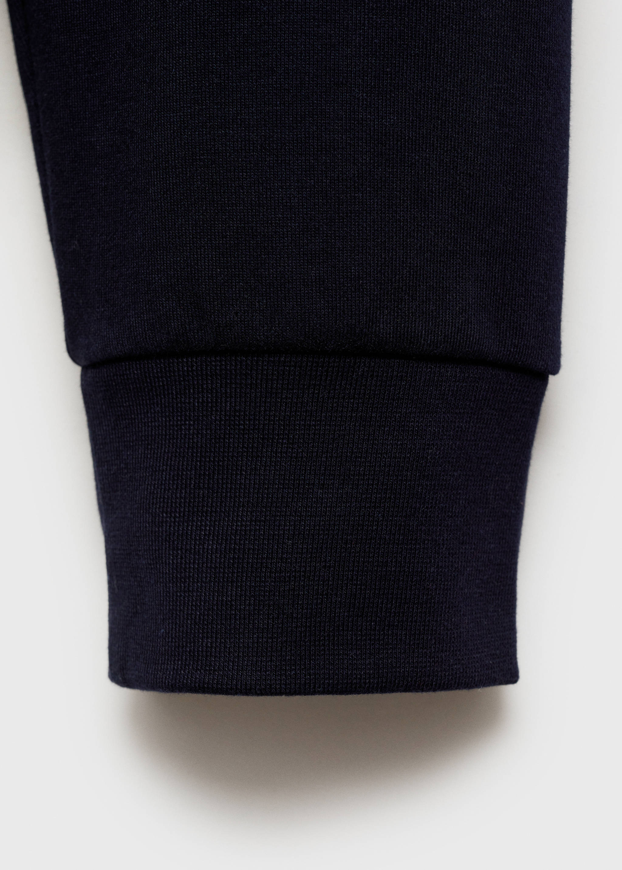 Cotton perkins-neck sweatshirt with zipper - Details of the article 0