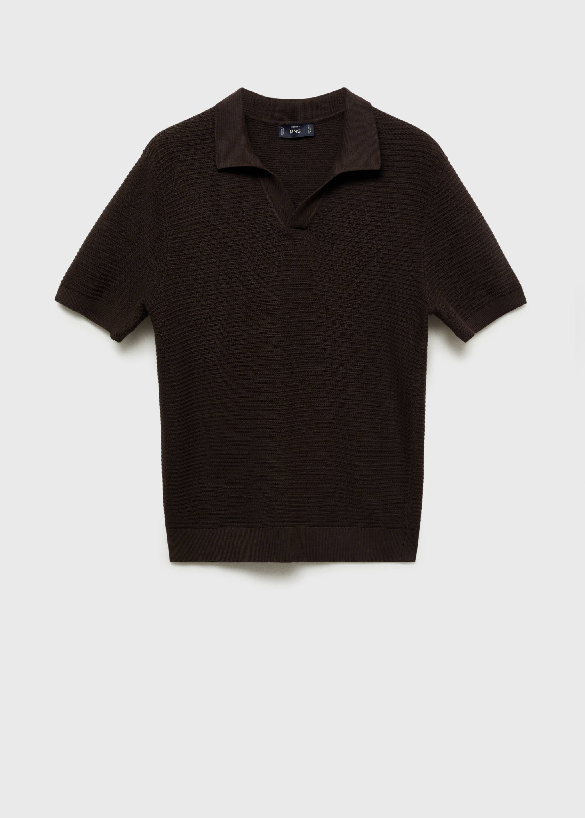 100% cotton knitted polo structure - Article without model