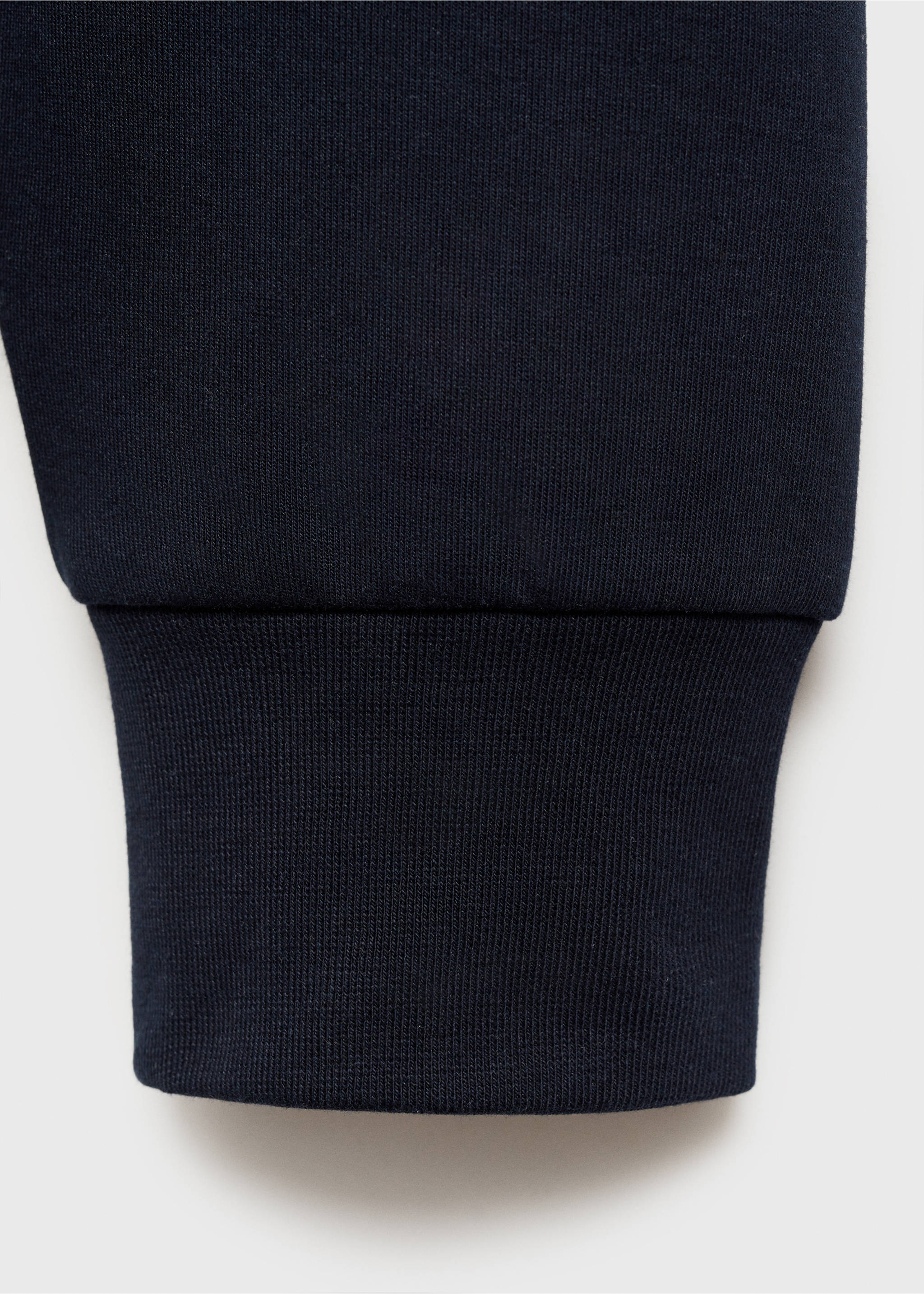 Regular-fit cotton polo sweatshirt - Details of the article 0, Night Blue. Ref: 87024413-00.