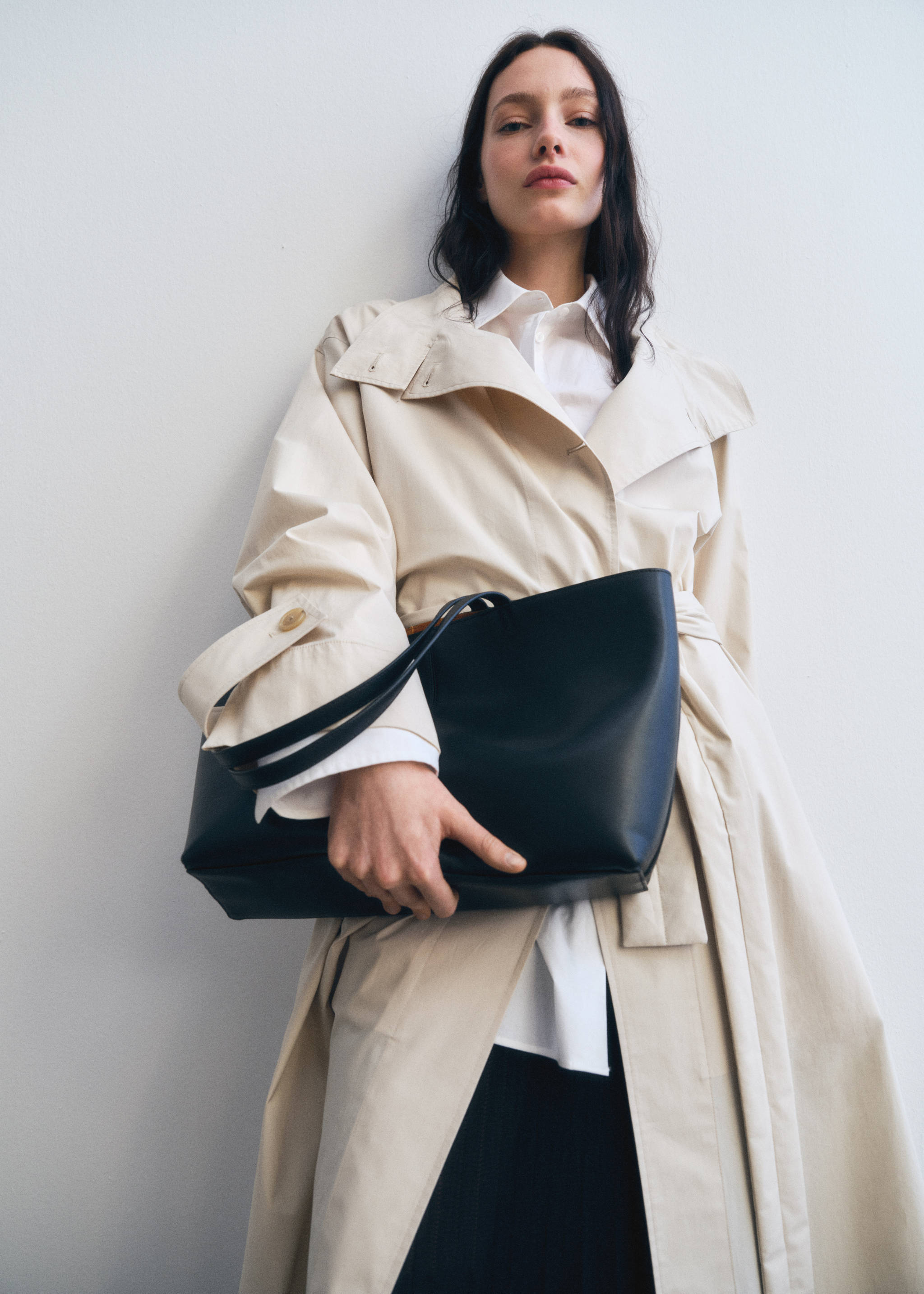 Sac cabas moyen cuir - Plan général