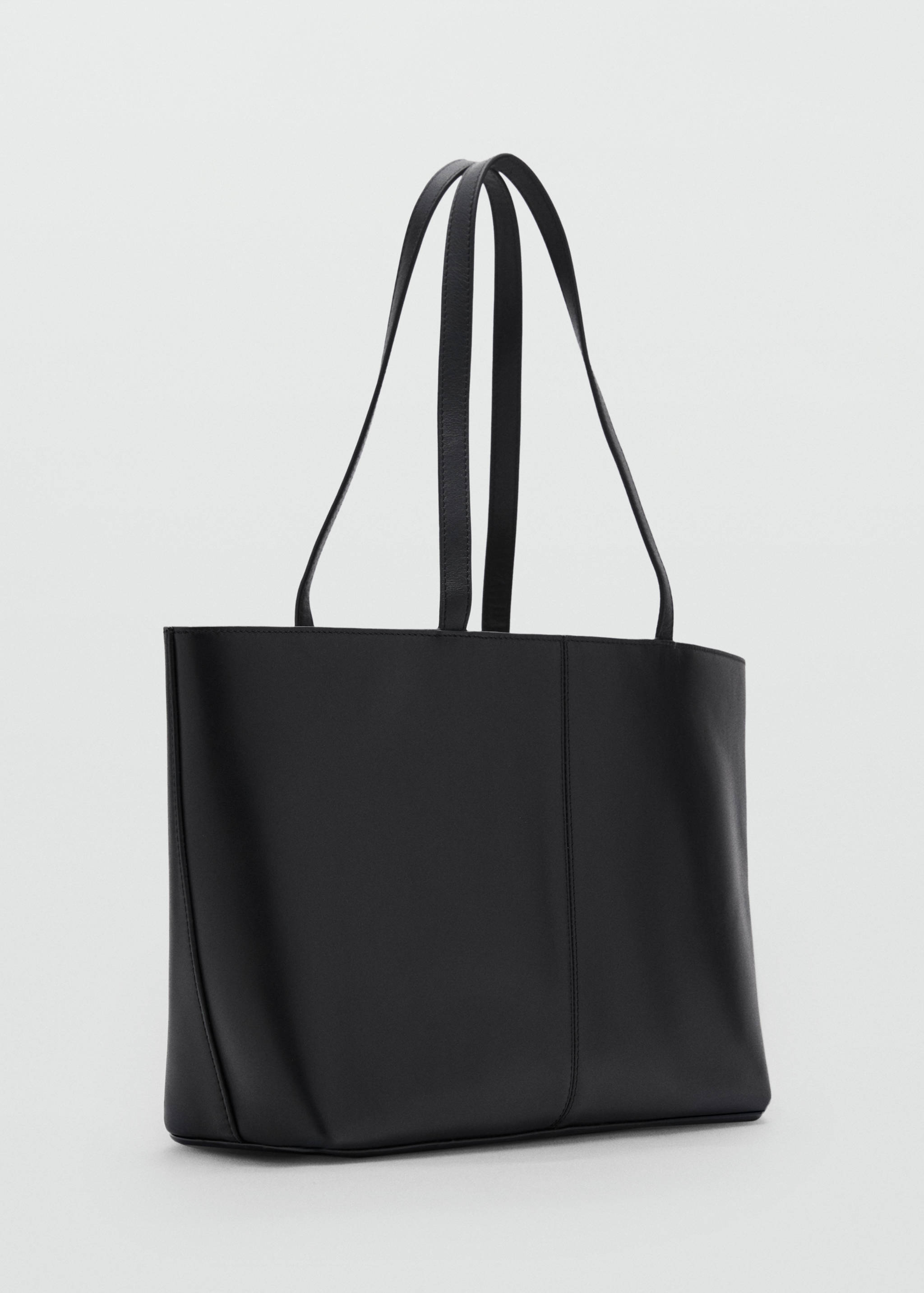 Sac cabas moyen cuir - Plan moyen