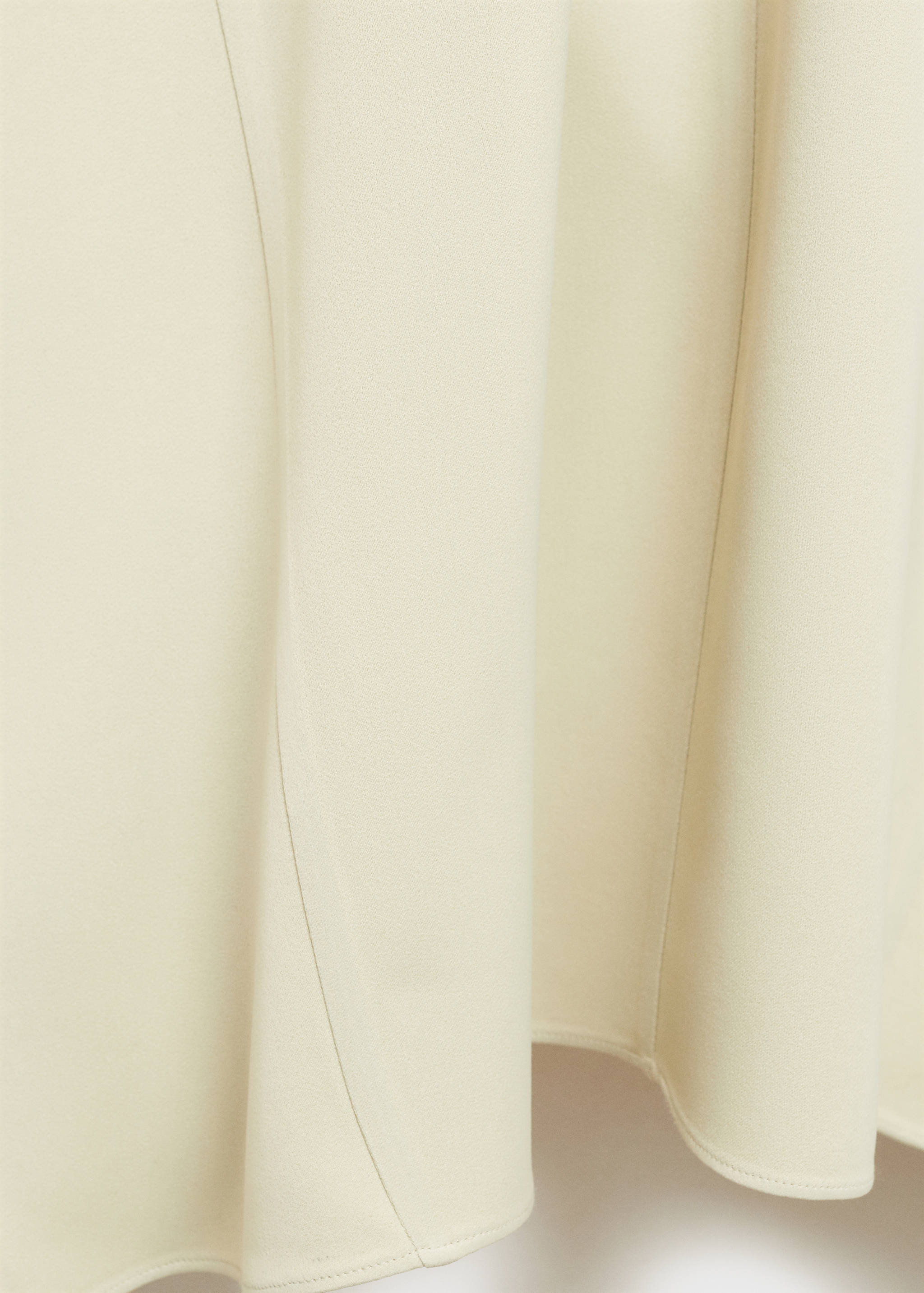 Satin dress with back opening - Details of the article 0