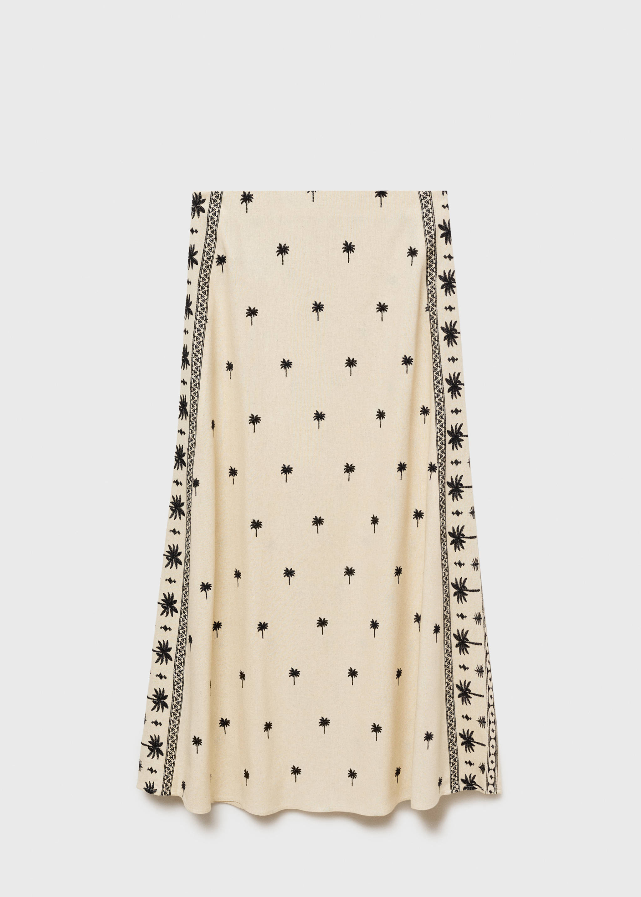 Embroidered flared skirt - Article without model