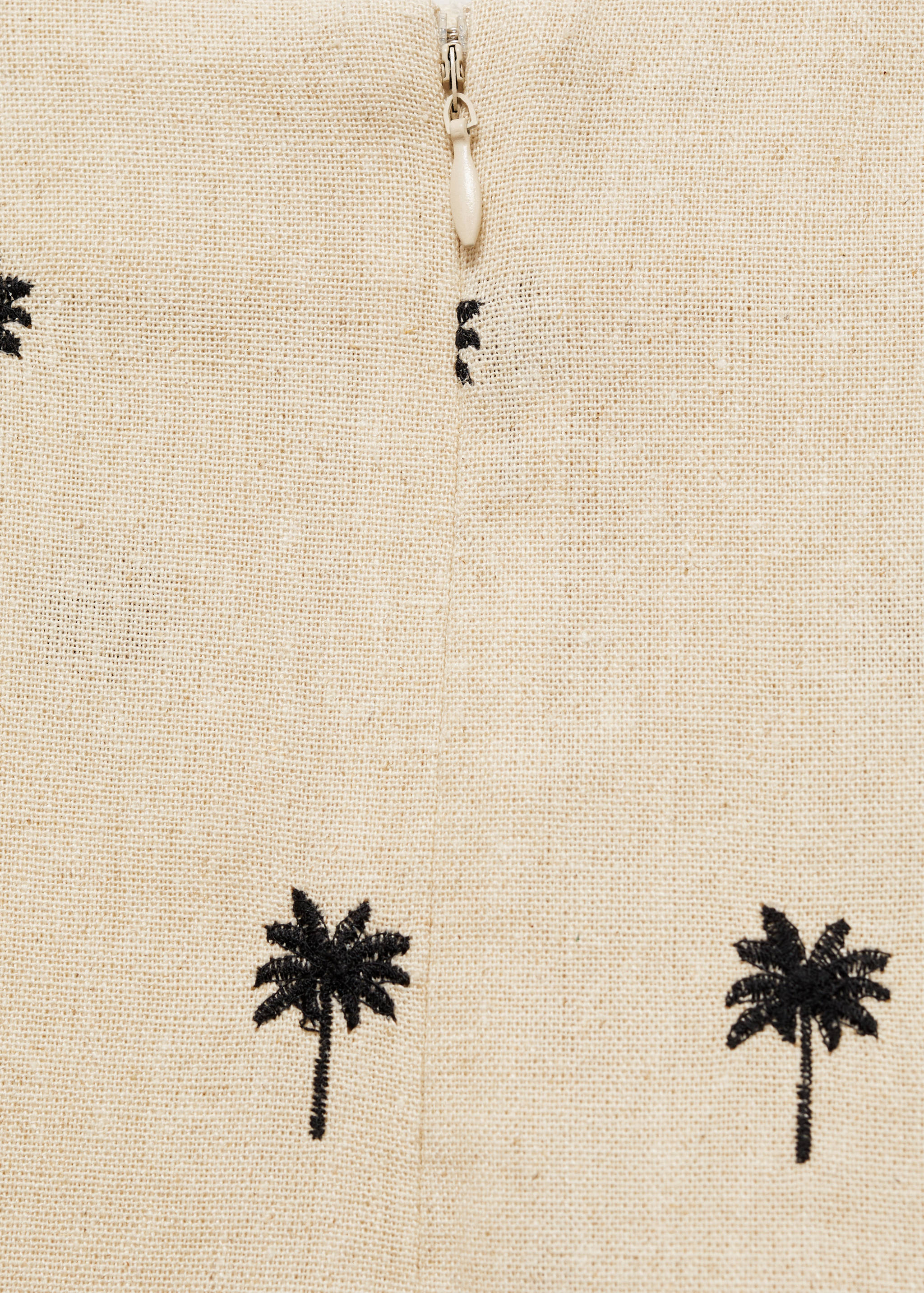 Embroidered flared skirt - Details of the article 0