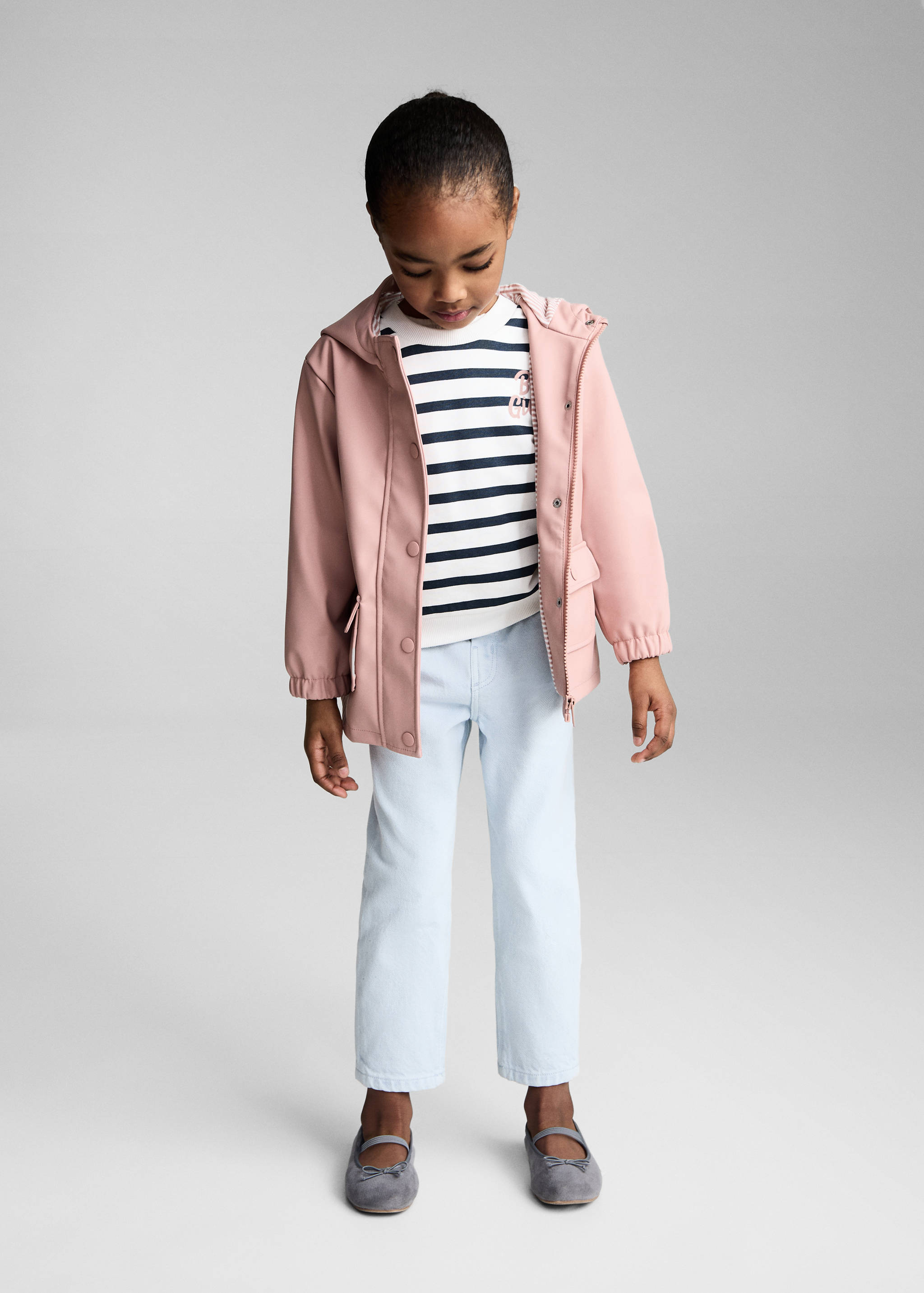 Quilted hooded barn jacket - General plane