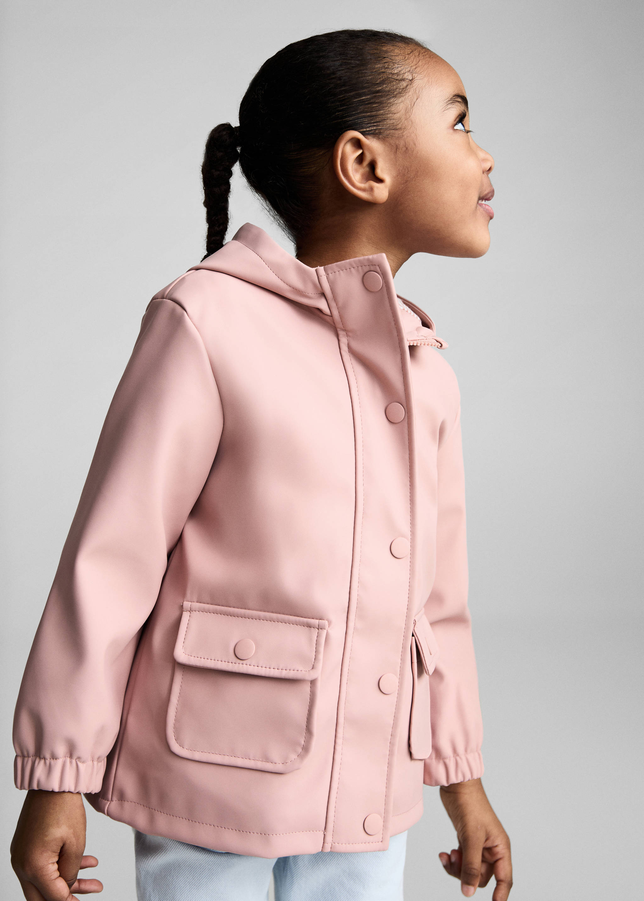 Quilted hooded barn jacket - Medium plane